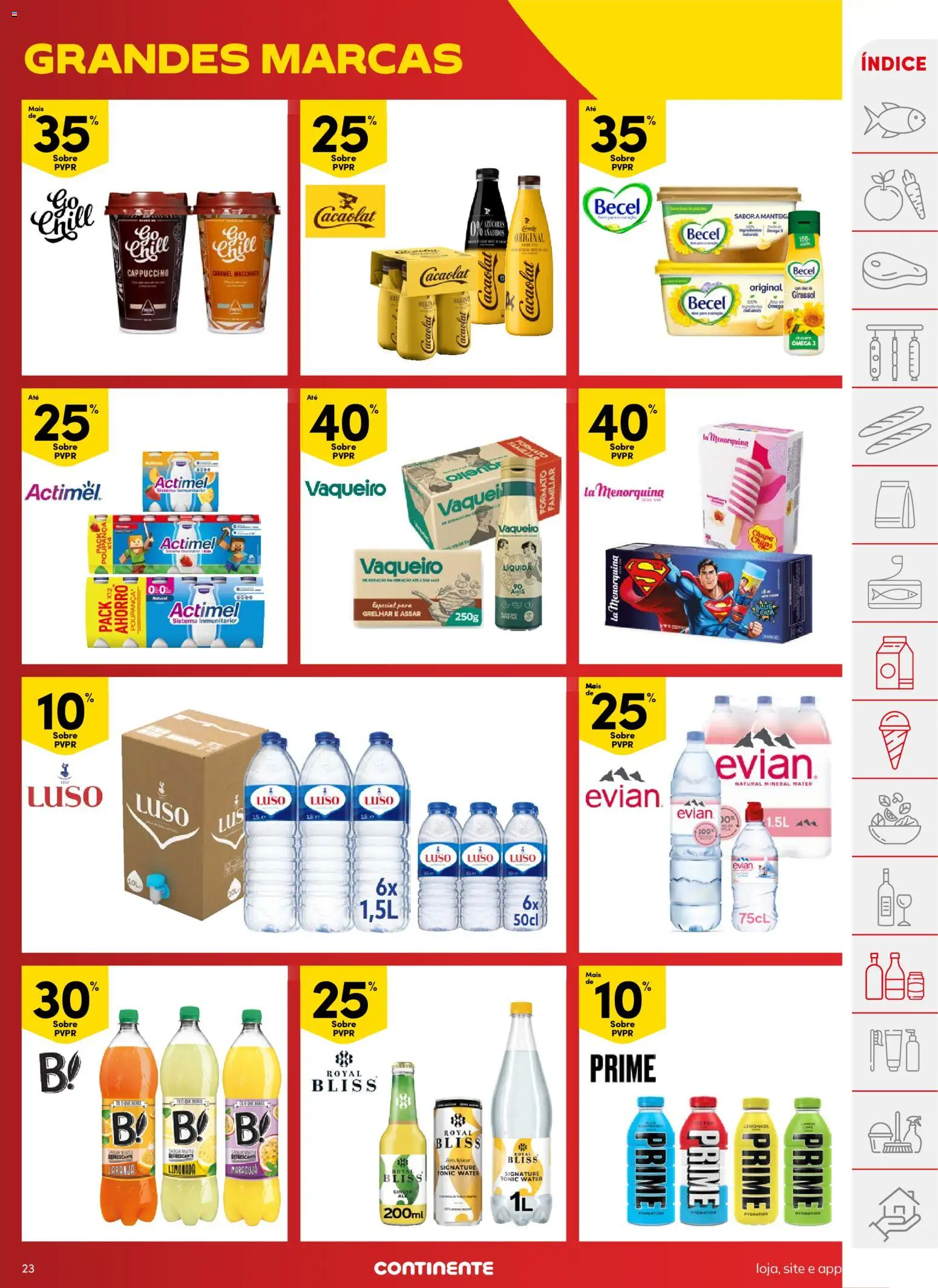 Continente folheto │ válido de 10.03.2026 | Página: 23 | Produtos: Ômega 3, Manteiga, Chocolate