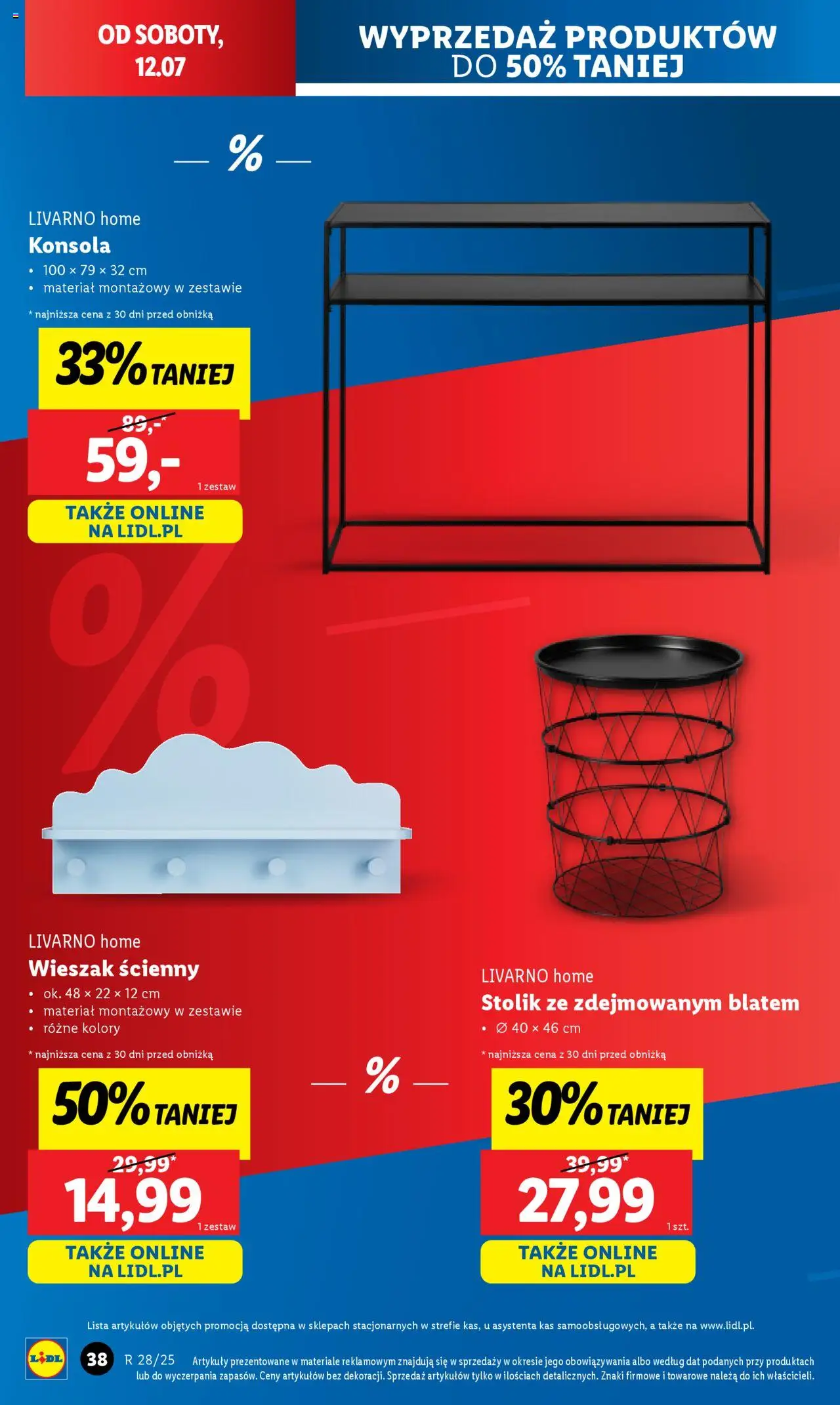 Lidl Katalog od 07.07.2025 | Strona: 40 | Produkty: Wieszak, Konsola