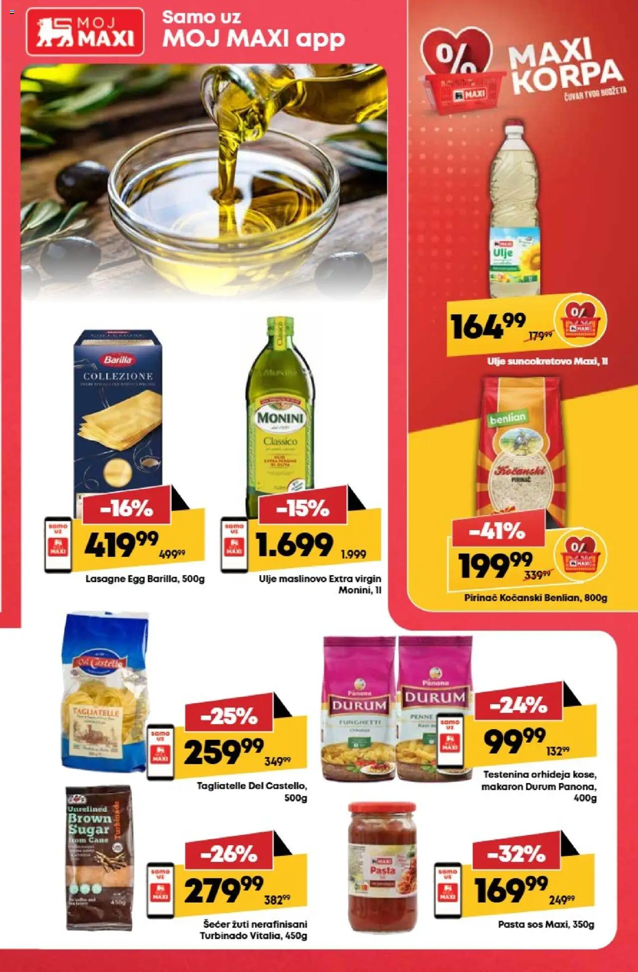 Maxi katalog - važi od 14.08.2025 | Strana: 21 | Proizvode: Šećer, Monini, Korpa, Ulje