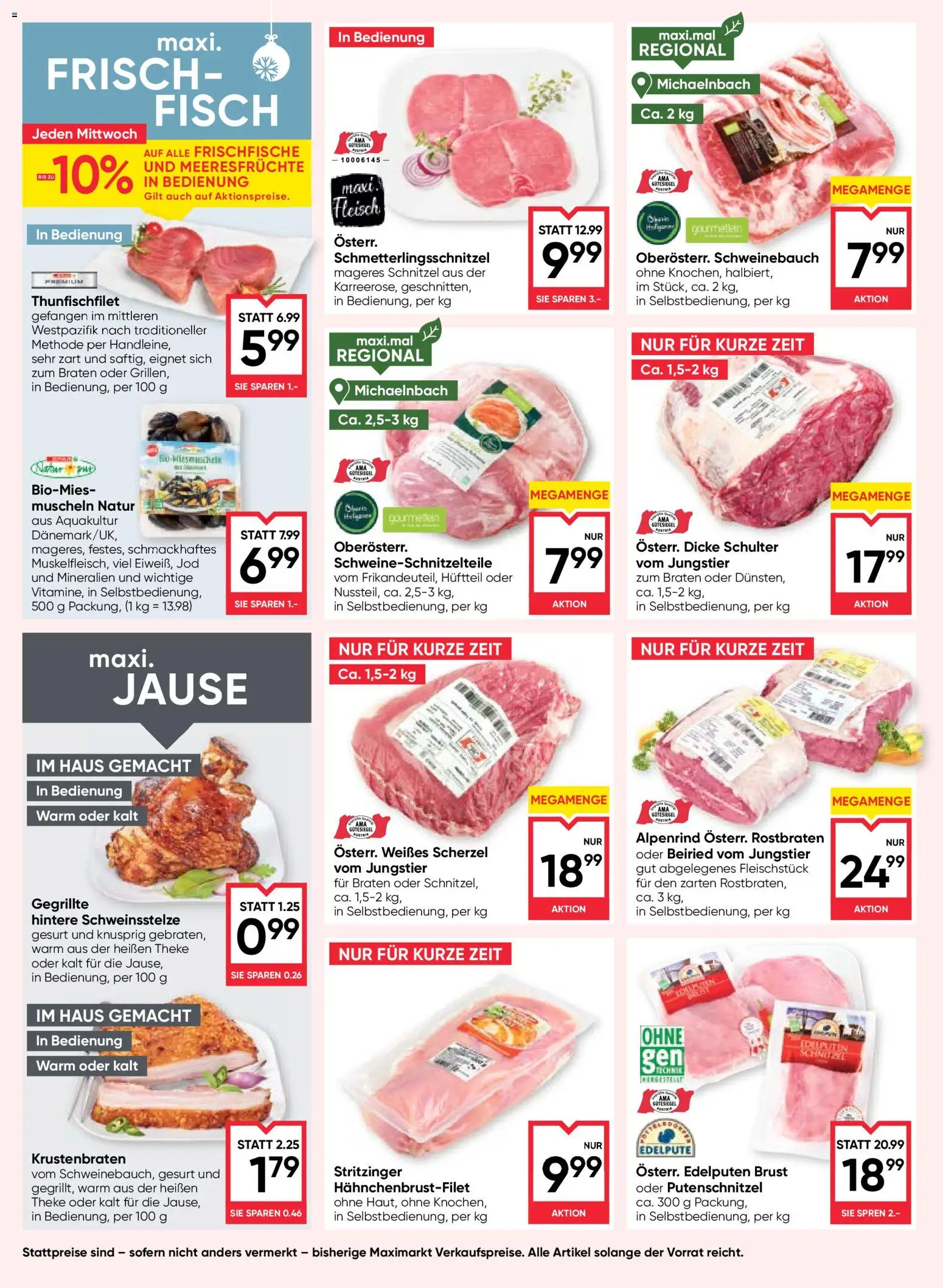 Maximarkt Flugblatt gültig ab 11.12.2025 | Seite: 8 | Produkte: Meeresfrüchte, Fisch