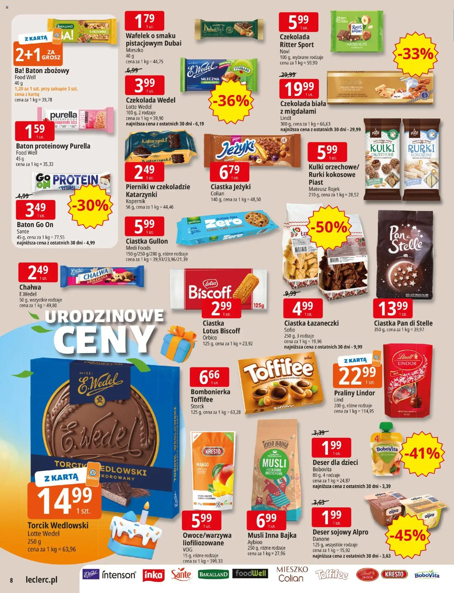 E.Leclerc Gazetka - Warszawa Ursynów od 03.11.2025 | Strona: 8 | Produkty: Bombonierka, Mięta, Pierniki w czekoladzie, Ciastka