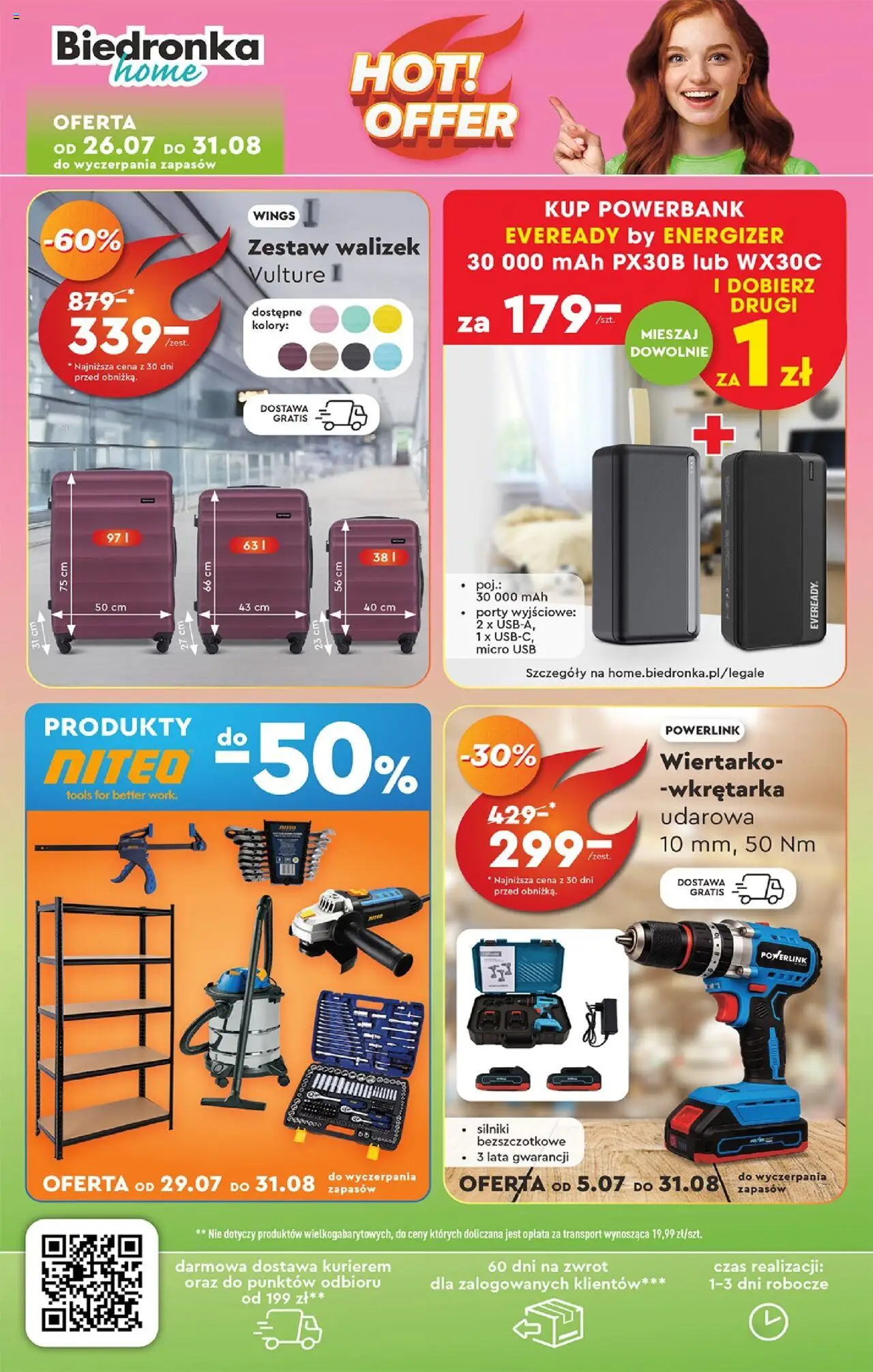Biedronka gazetka - Home od 02.08.2025 | Strona: 4 | Produkty: USB, Powerbank