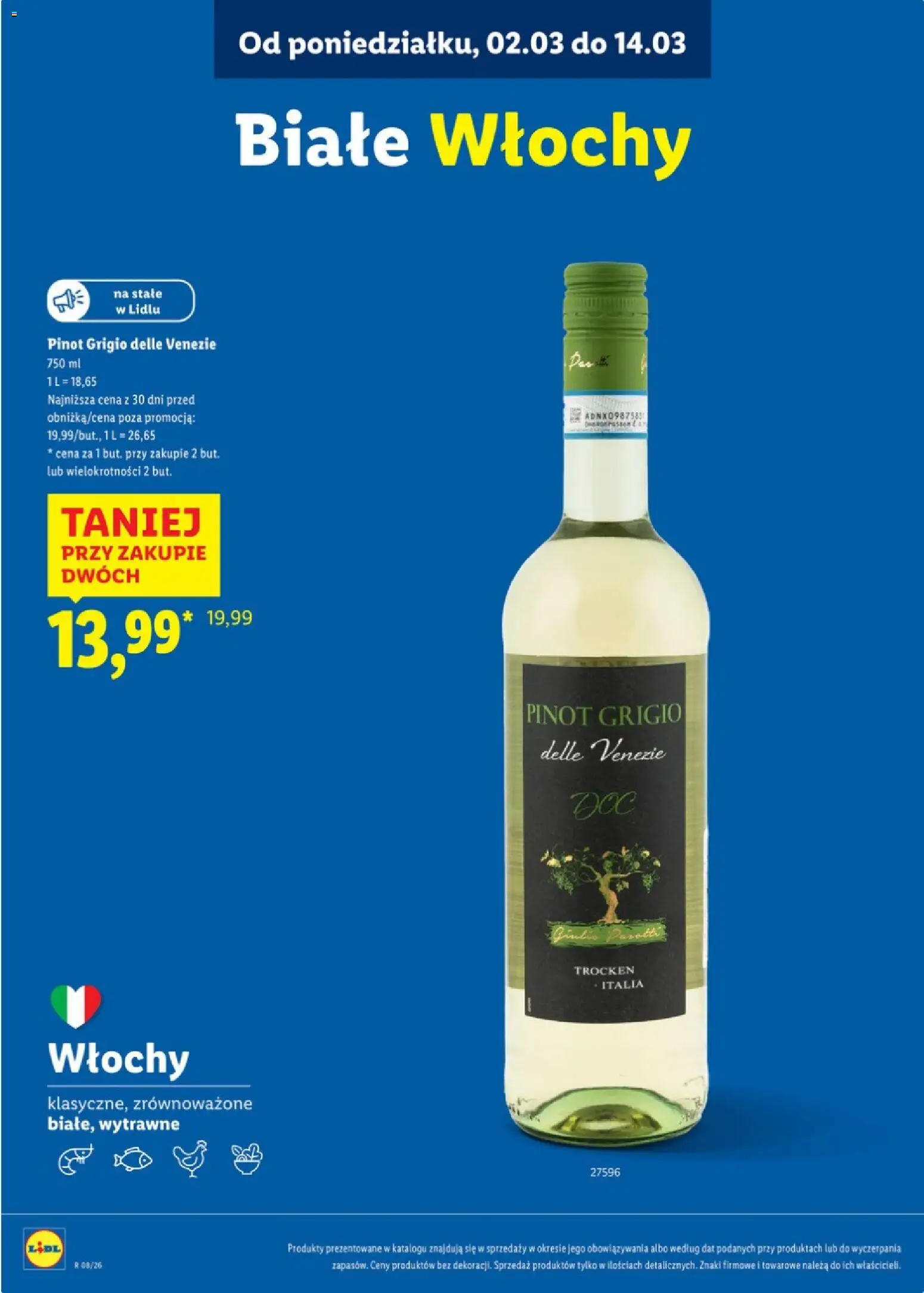 Lidl Polsko katalog - Karta win od 16.02.2026 | Strana: 15 | Produkty: Pinot Grigio