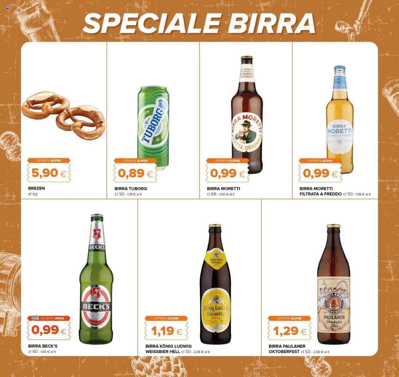 Volantino Tigre del 25.09.2025 | Pagina: 12 | Prodotti: Birra, Birra Moretti