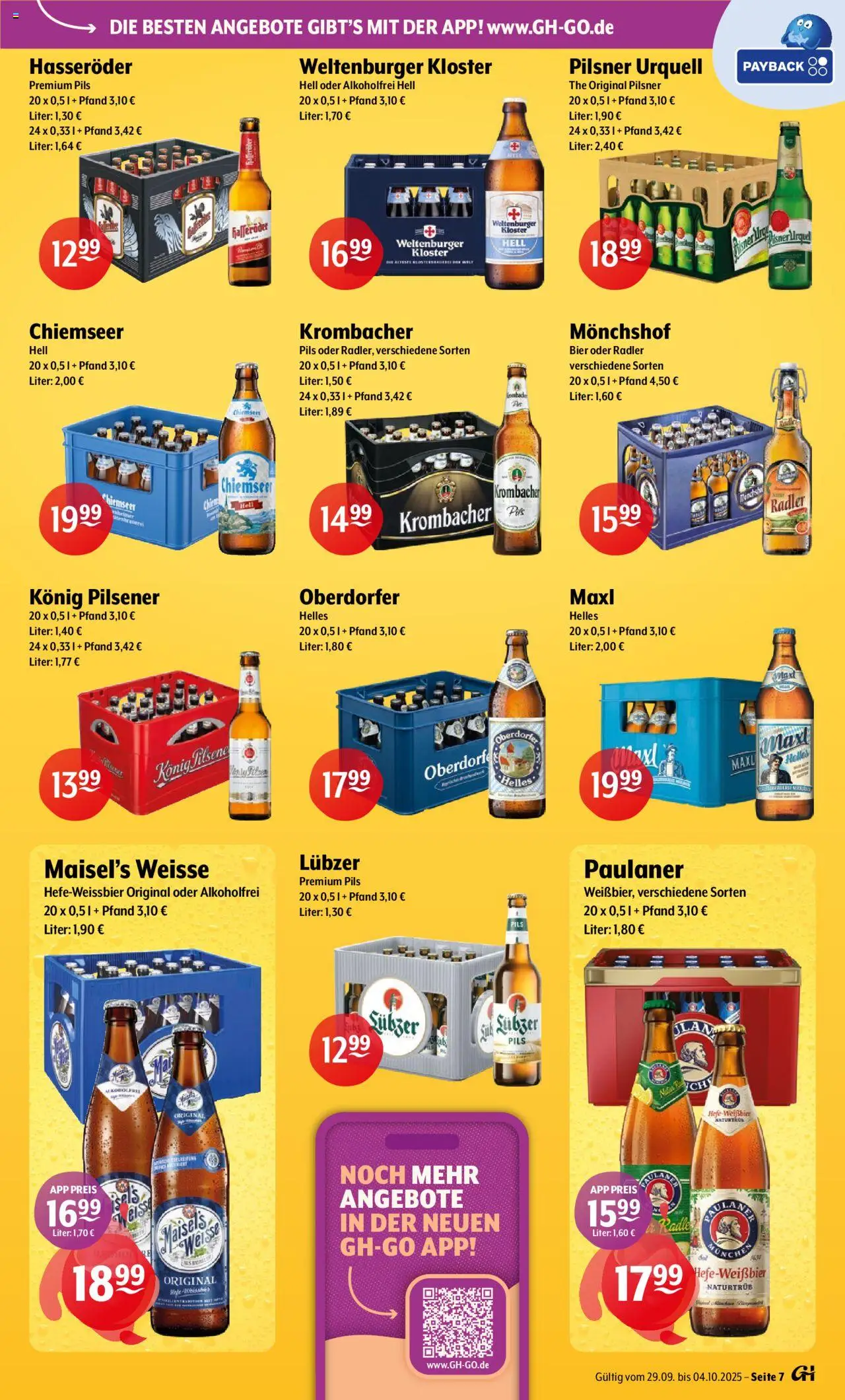 Getränke Hoffmann - Hamburg – gültig ab 29.09.2025 | Seite: 7 | Produkte: Monchshof, Konig pilsener, Lubzer, Paulaner