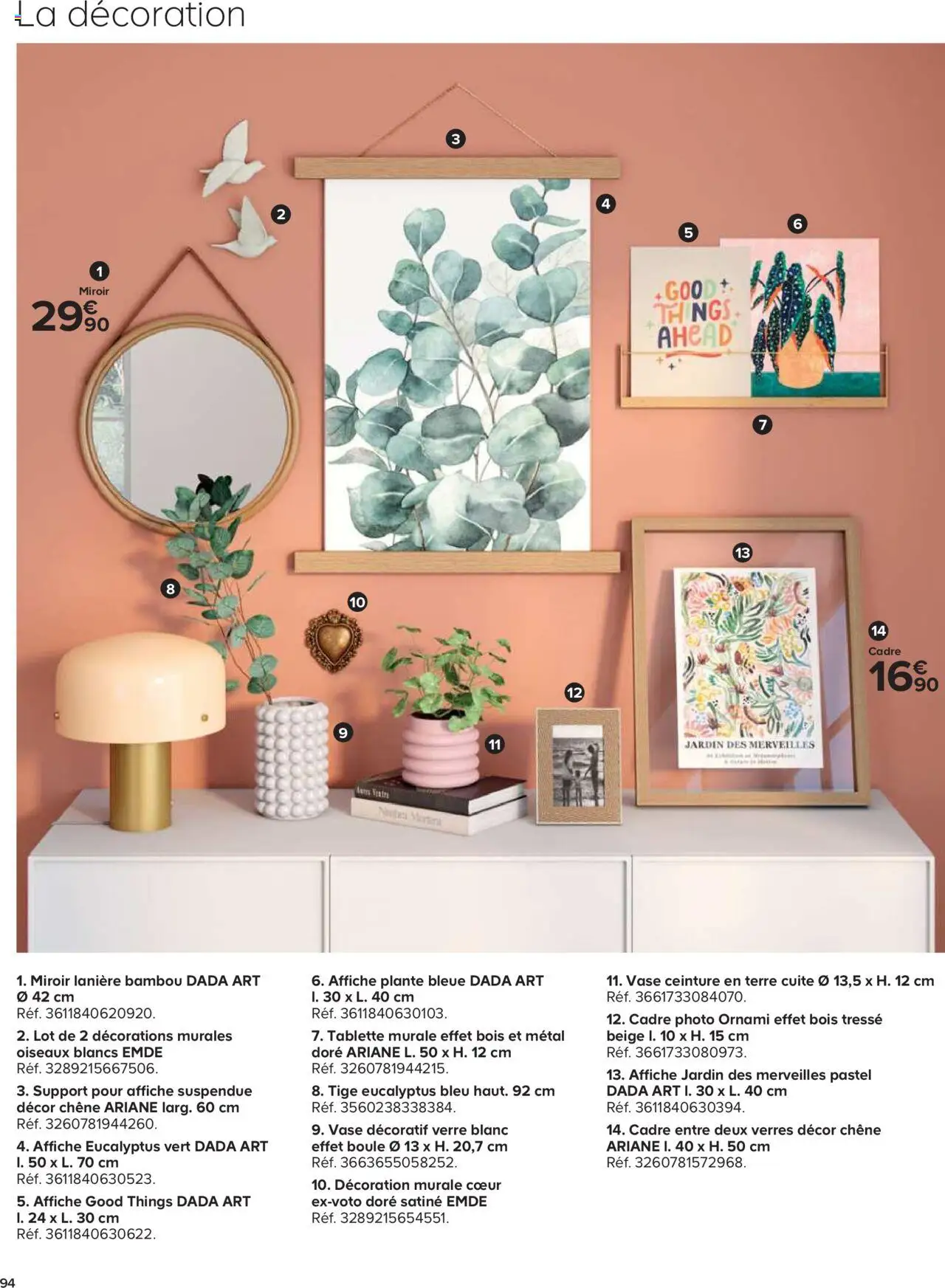 {H1} | Page: 94 | Produits: Ceinture, Tablette, Miroir, Cadre