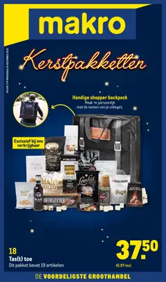 Makro - Kerstpakketten - Voorbeeld van een folder van Makro, geldig van 19.11.2025