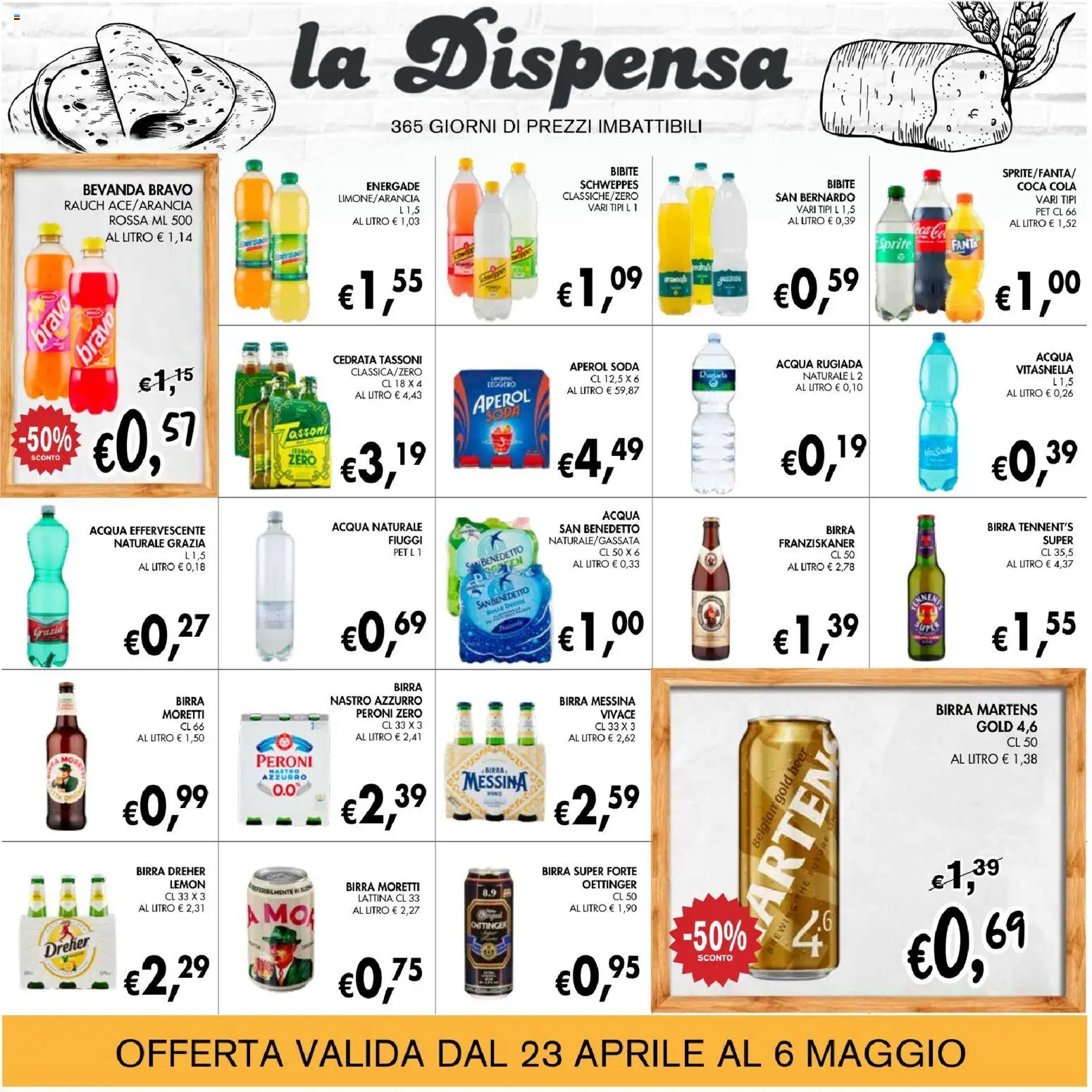 Volantino Coal del 23.04.2026 | Pagina: 19 | Prodotti: Tennent's, The, Birra messina, Aperol