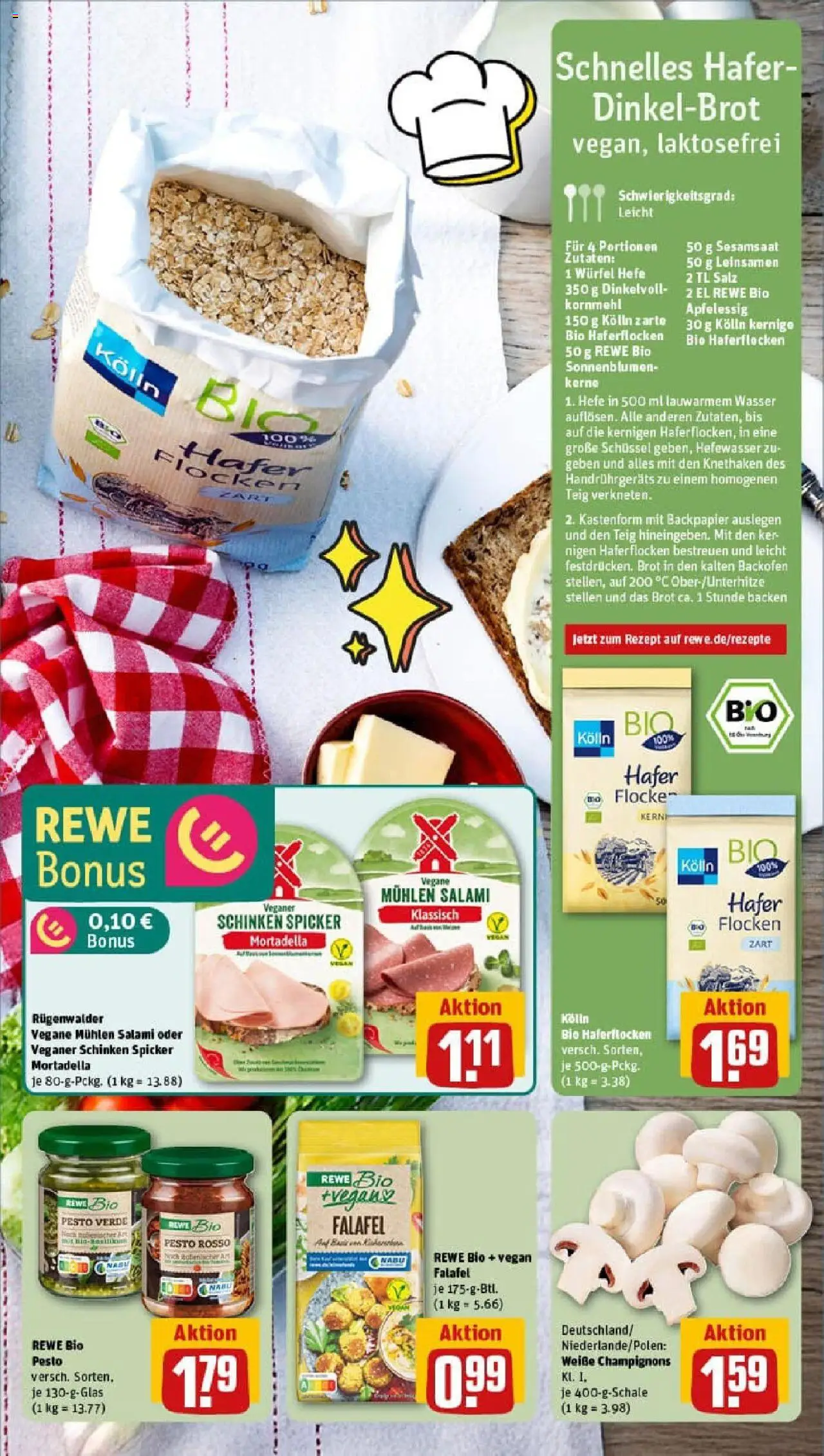 Rewe prospekt Iserlohn	 - gültig ab dem 20.07.2025 | Seite: 19 | Produkte: Kolln, Wasser, Brot, Salami