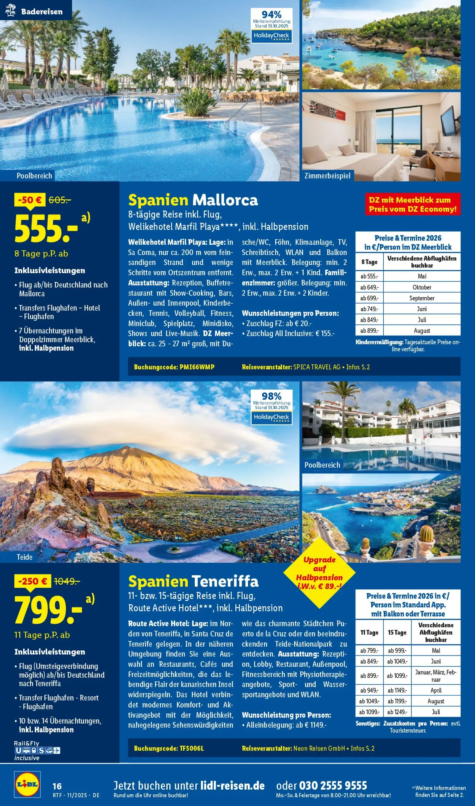 Lidl Reisen - Black Friday – gültig ab 12.11.2025 | Seite: 16 | Produkte: Wasser, Uhr