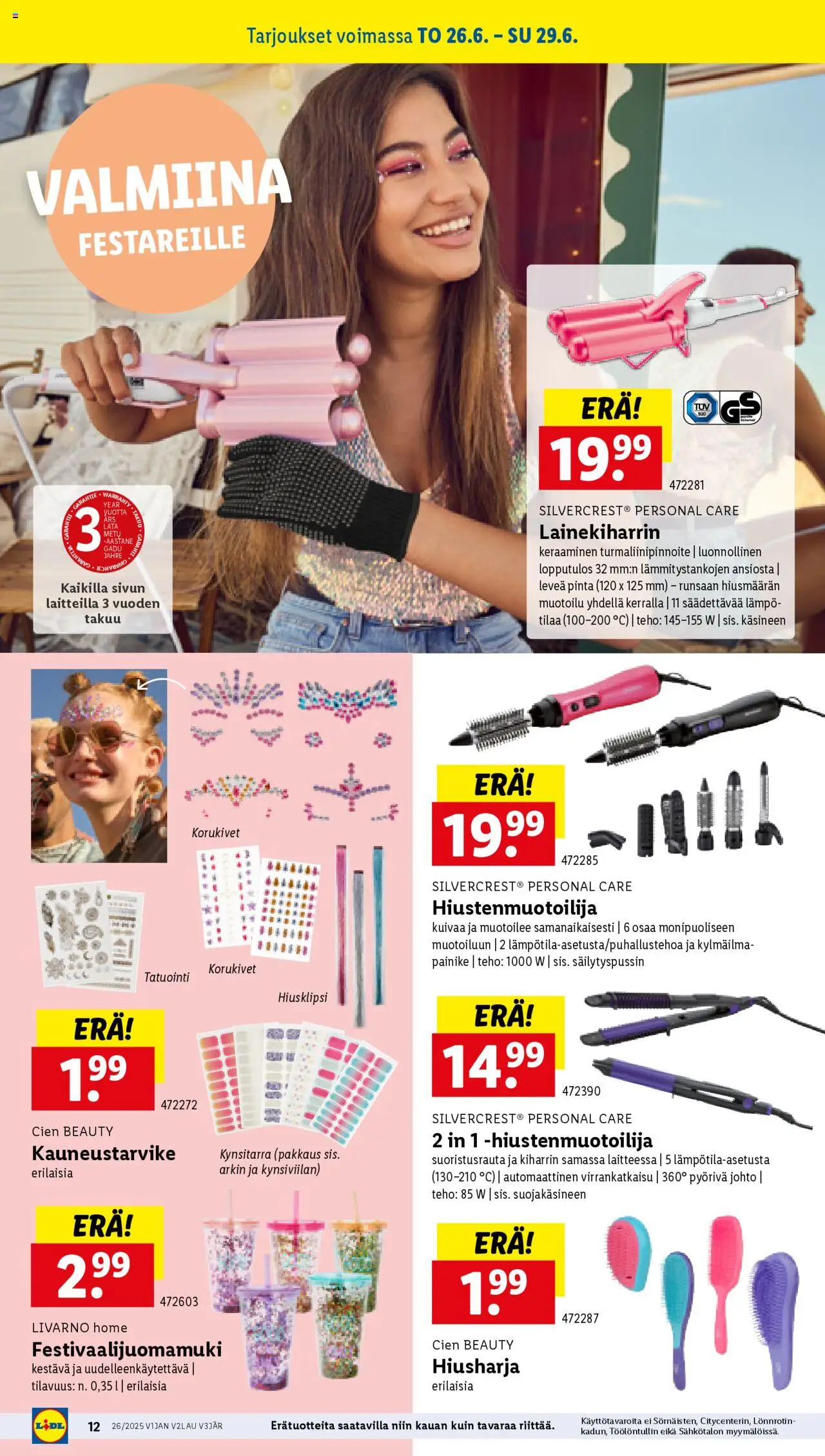  | Sivu: 16 | Tuotteet: Kiharrin, Hiusharja, Hiusklipsi