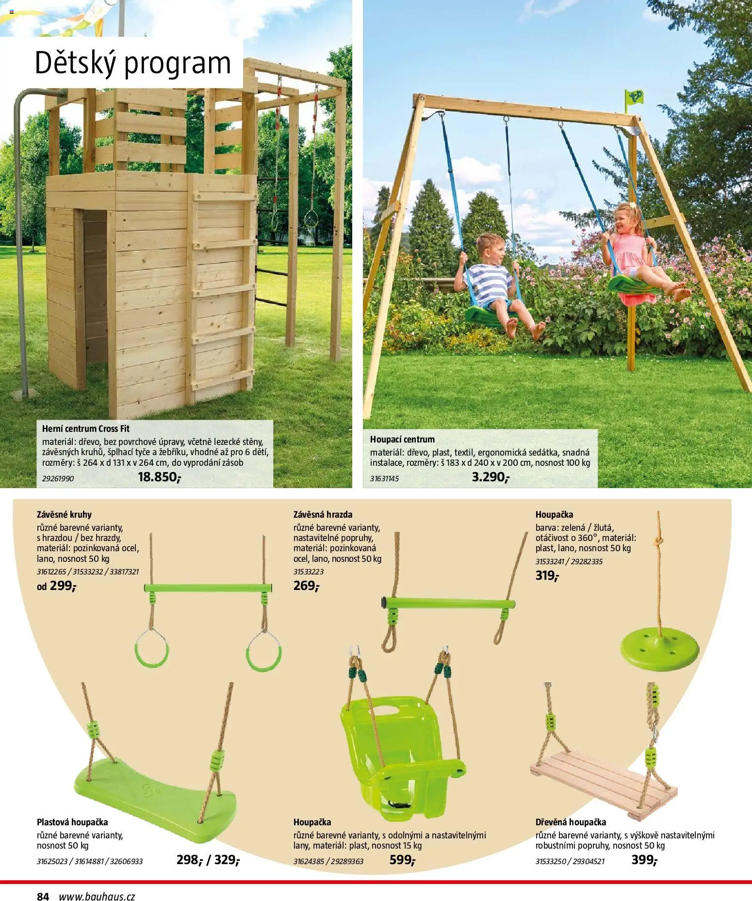 Bauhaus katalog Záhradní nábytek od 08.04.2026 | Strana: 84 | Produkty: Houpačka