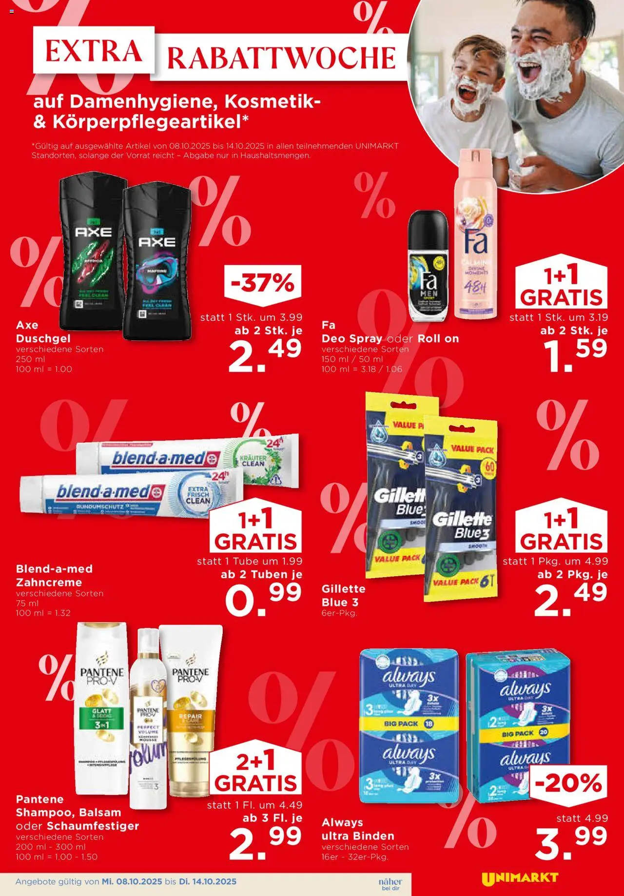 Unimarkt Flugblatt gültig ab 08.10.2025 | Seite: 13 | Produkte: Duschgel
