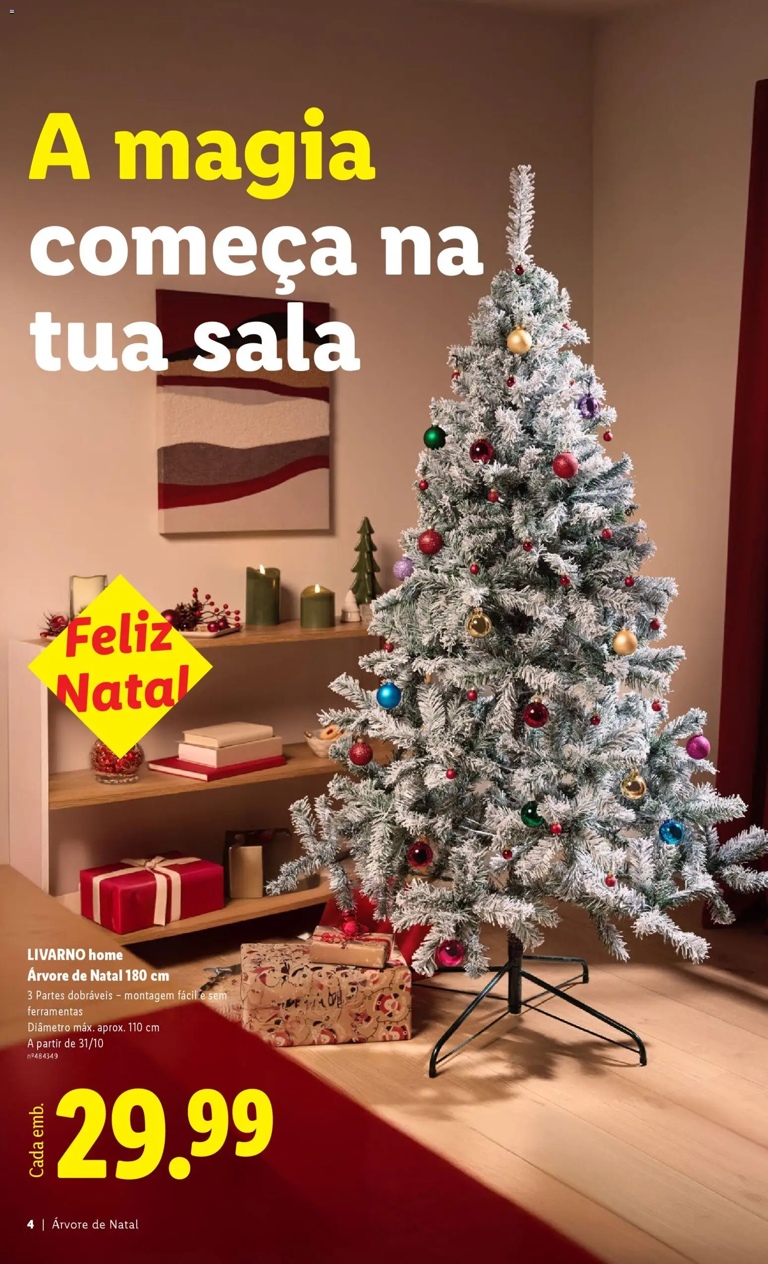 Lidl Folheto Especial │ válido de 22.10.2025 | Página: 4 | Produtos: Árvore de natal, Ferramentas, Nata
