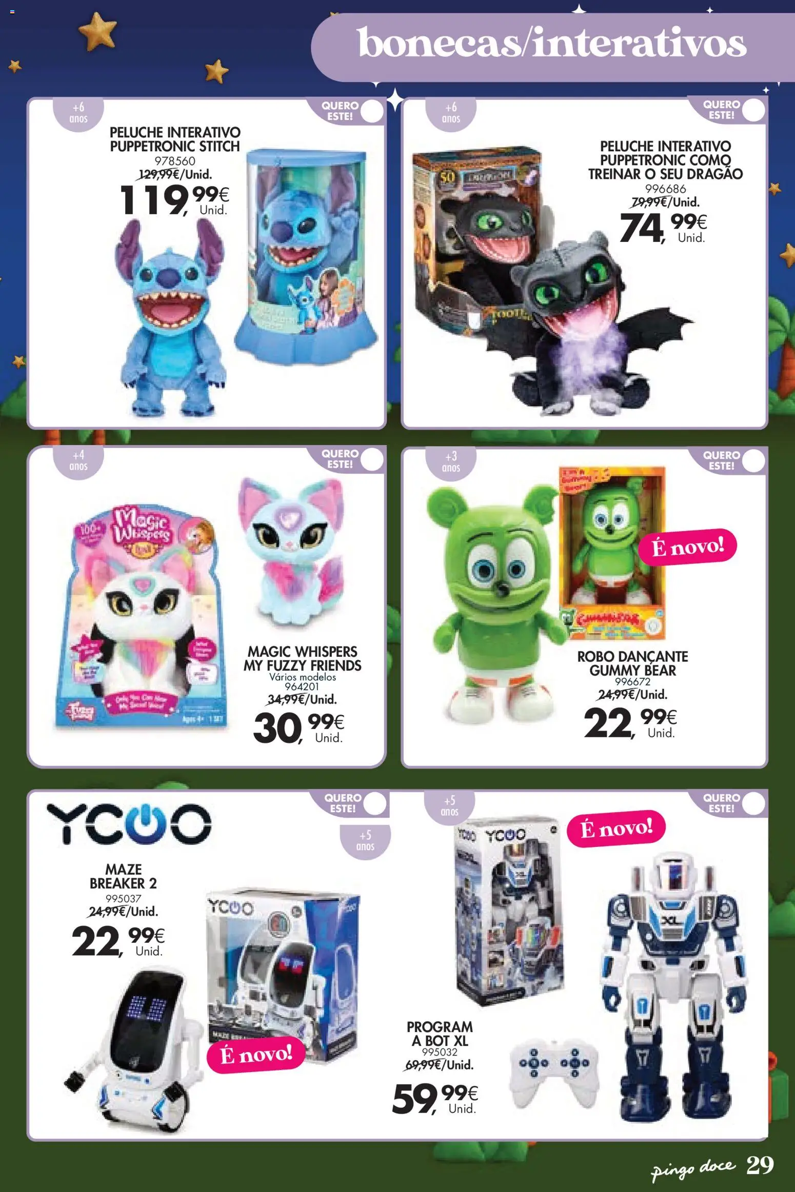 Pingo Doce  Brinquedos Natal Lojas Hipers │ válido de 18.11.2025 | Página: 29 | Produtos: Robô