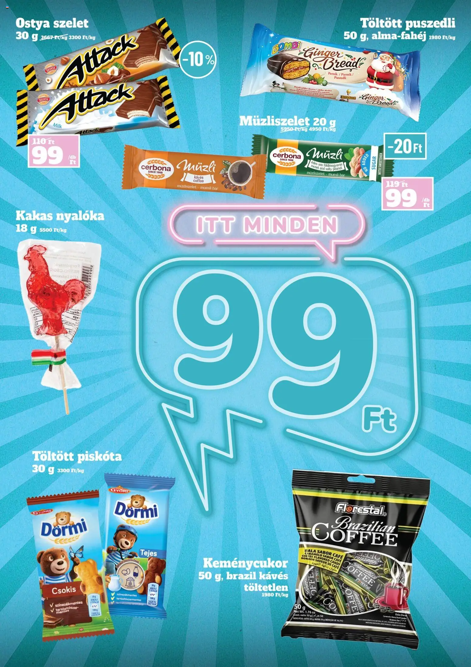 Family Diszkont akciós ujság - amely érvényes a következő dátumtól: 12.02.2026 | Oldal: 8 | Termékek: Müzli, Nyalóka, Puszedli, Müzliszelet