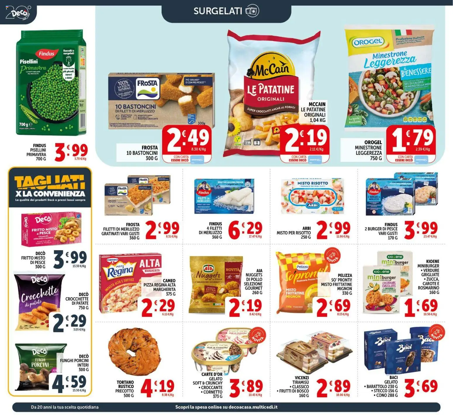 Volantino Decò del 17.03.2026 | Pagina: 10 | Prodotti: Merluzzo, Gamberi, Patatine, Patate