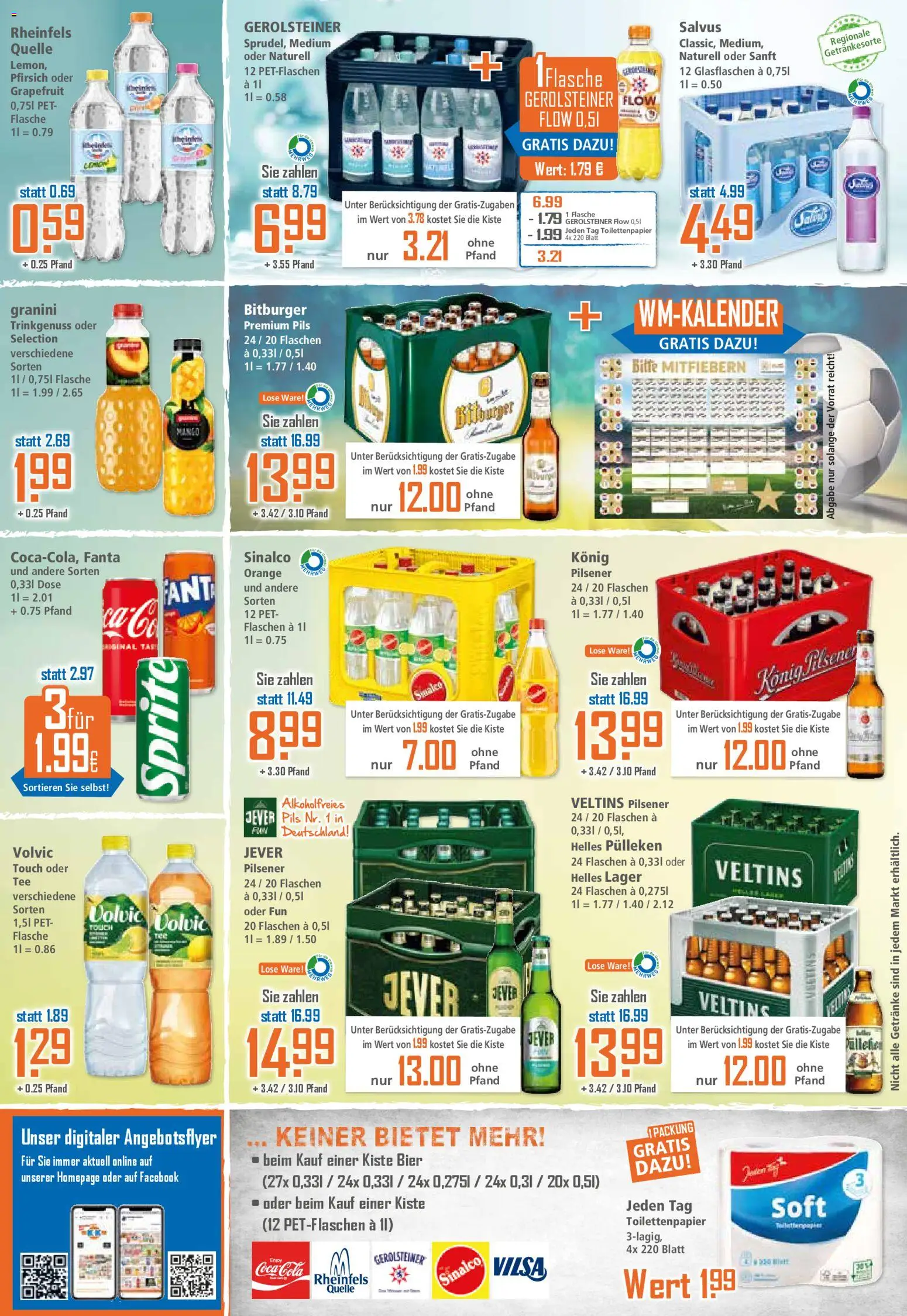 Klaas & Kock Prospekt 	 – gültig ab 20.04.2026 | Seite: 12 | Produkte: Konig pilsener, Pils, Mango, Gerolsteiner