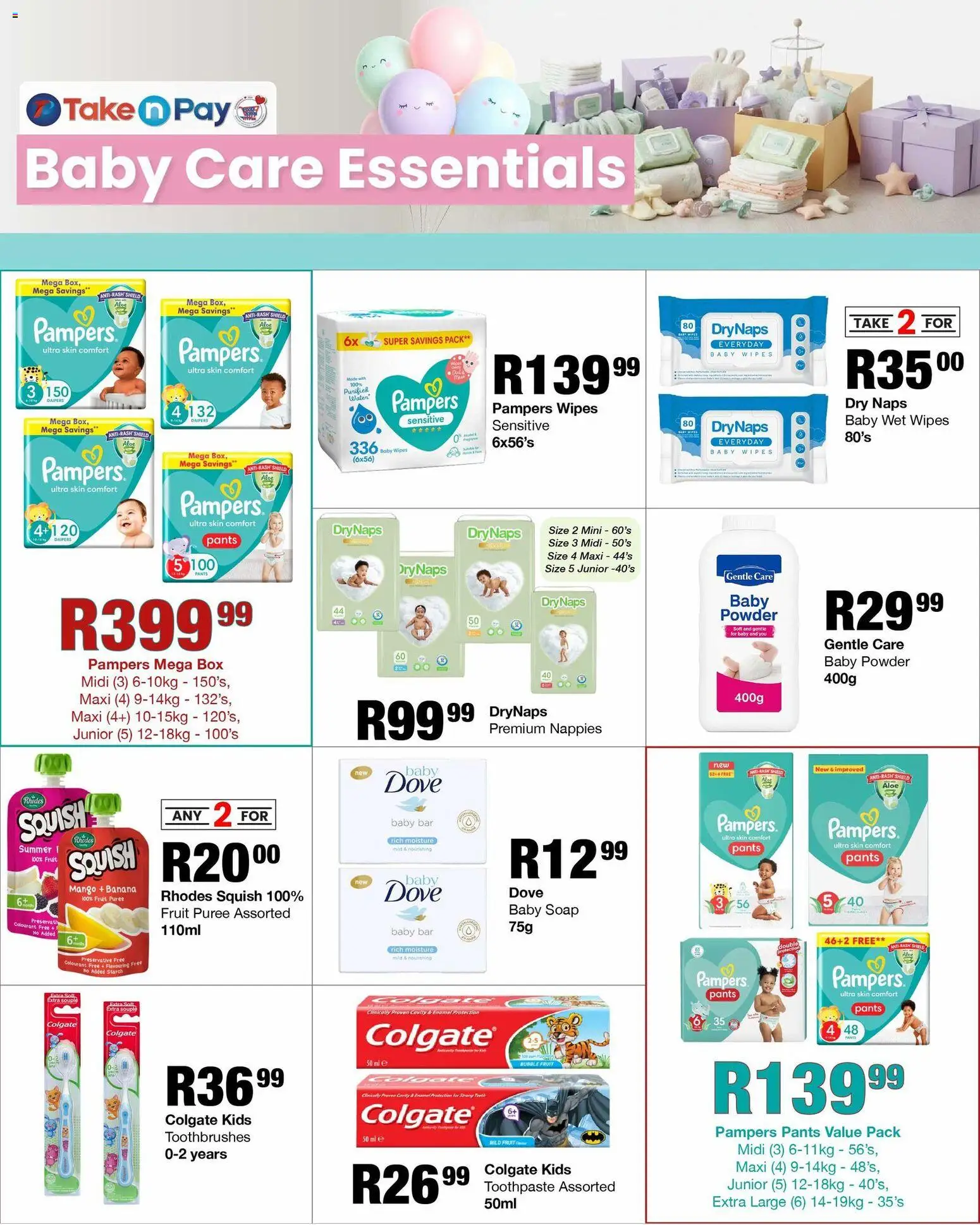 New Take n Pay catalogue – valid from 27.10.2025 | Page: 15 | Products: Soap, Preservative, Toothpaste, Fruit