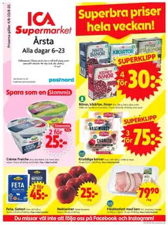 ICA Supermarket - Stockholm - Förhandsvisning av reklamblad från butik ICA Supermarket aktuell från 04.08.2025