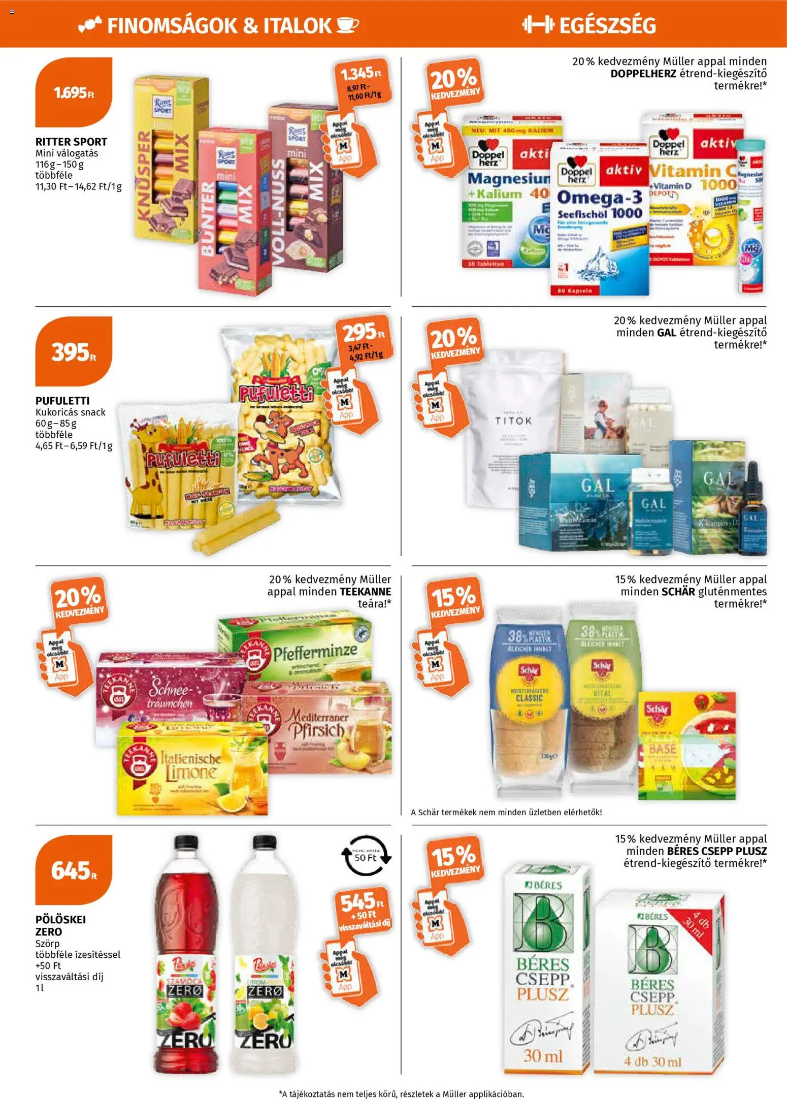 Müller akciós ujság - amely érvényes a következő dátumtól: 19.01.2026 | Oldal: 6 | Termékek: Szörp, Béres csepp, Vitamin c, Gluténmentes