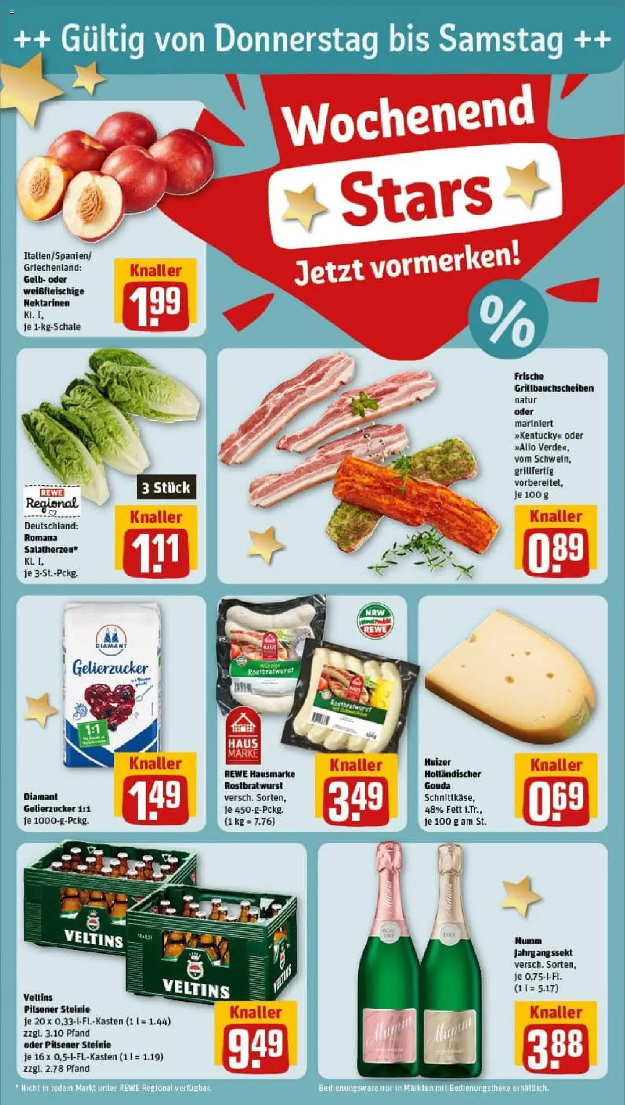 Rewe prospekt Duisburg / Rumeln	 - gültig ab dem 29.06.2025 | Seite: 28 | Produkte: Gelierzucker 1:1, Gelierzucker, Nektarinen, Gouda