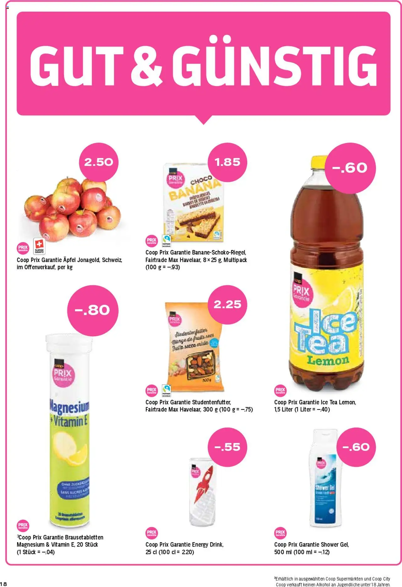 Coop Aktionen ab 12.06.2025 | Seite: 18 | Produkte: Äpfel, Shower Gel
