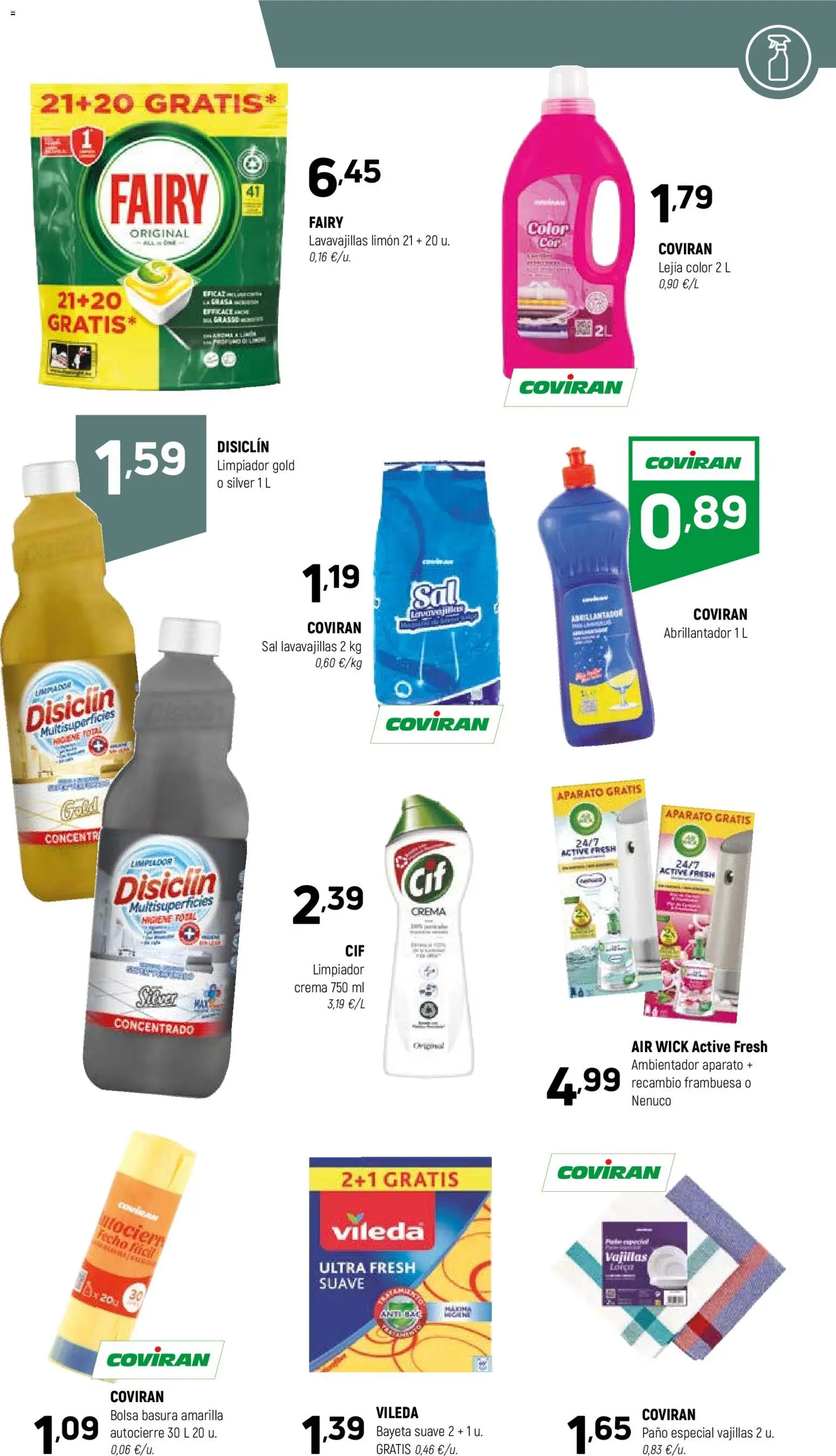 Coviran ofertas │ válido desde el 04.11.2025 | Página: 23 | Productos: Crema, Bolsa, Lavavajillas