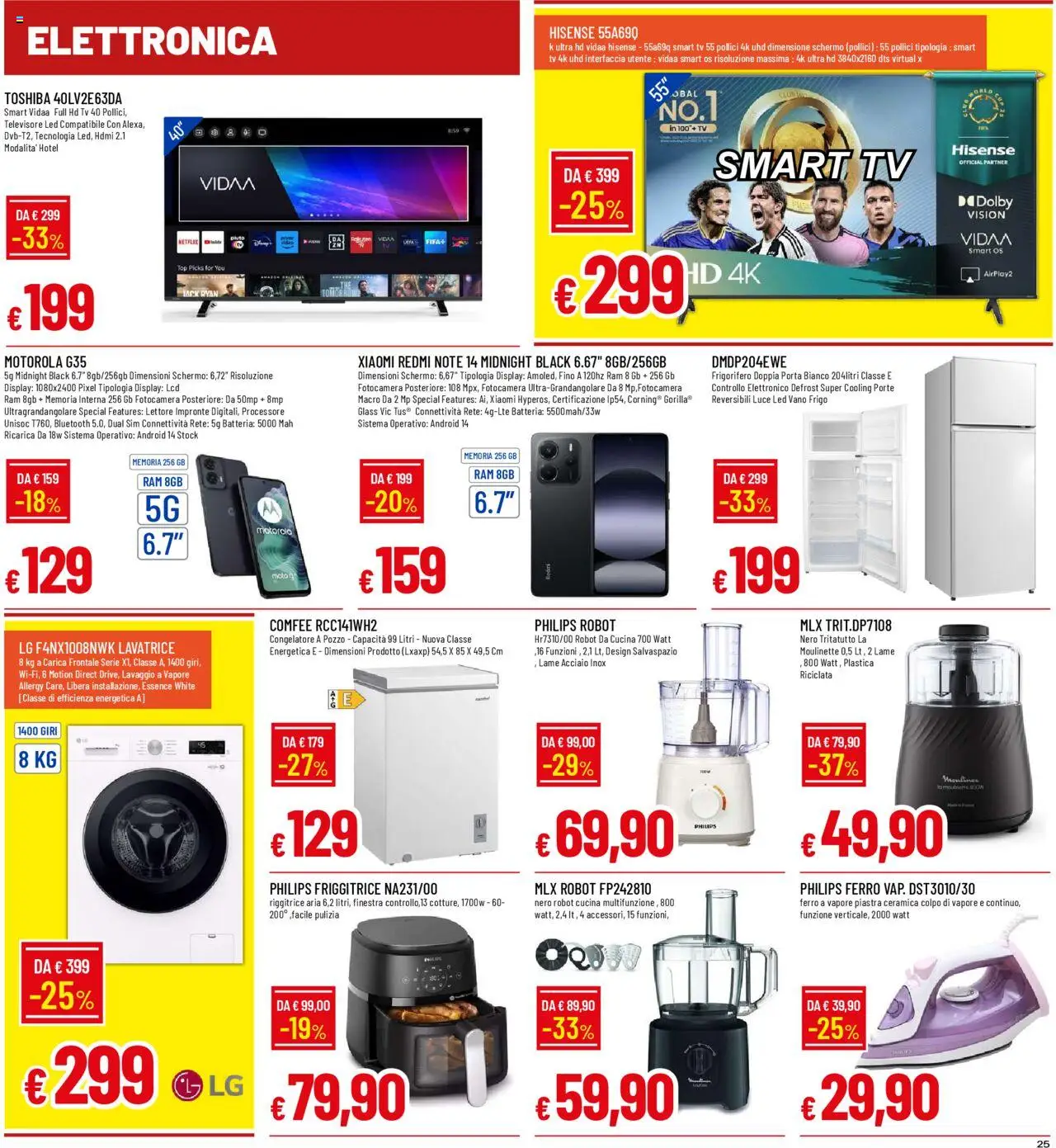 Volantino Famila del 08.09.2025 | Pagina: 25 | Prodotti: Xiaomi, Tritatutto, Top, Friggitrice