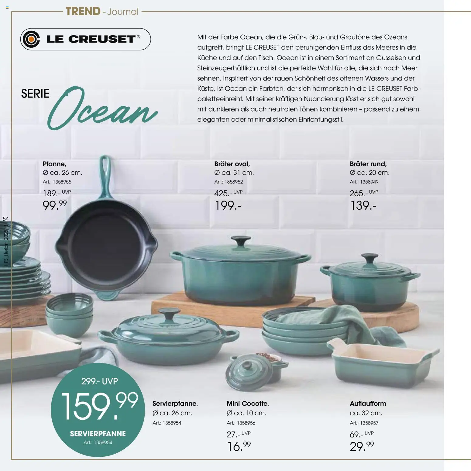 Zurbrüggen Trend-Journal Herbst – gültig ab 21.10.2025 | Seite: 54 | Produkte: Küche