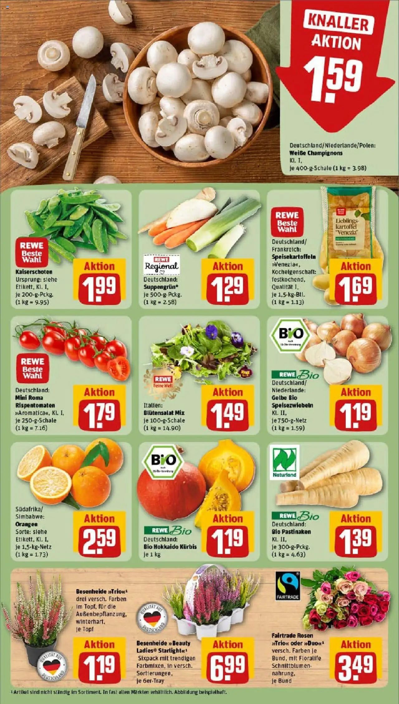 Rewe prospekt Marburg	 – gültig ab 28.09.2025 | Seite: 11 | Produkte: Orangen, Champignons, Kürbis