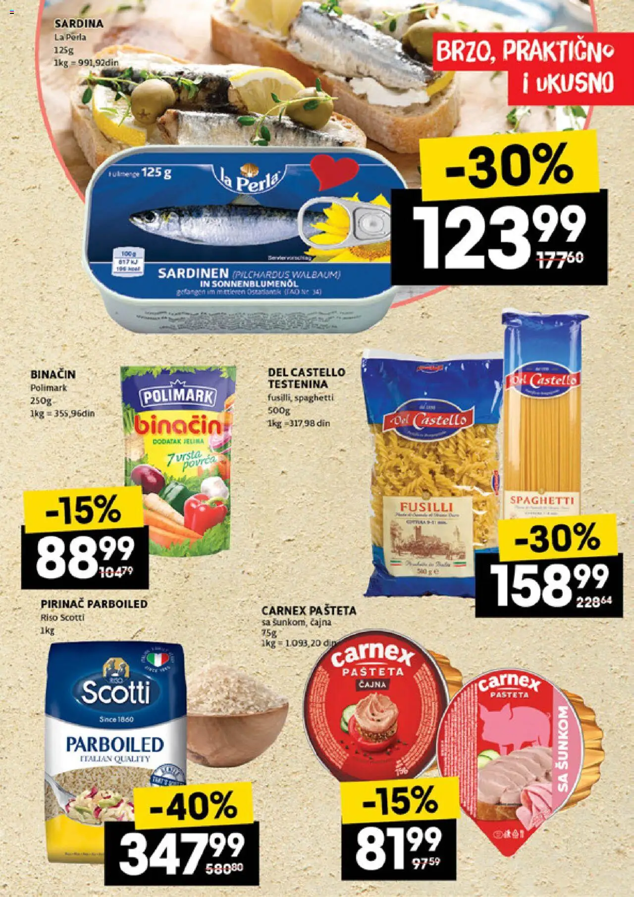 Roda katalog - važi od 11.09.2025 | Strana: 13 | Proizvode: Testenina, Pirinač, Pašteta, Sardina