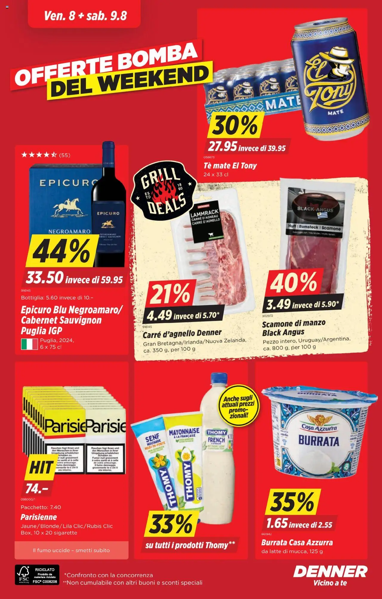 Denner Aktionen IT ab 05.08.2025 | Seite: 24 | Produkte: Fennikel, Mayonnaise, Grill