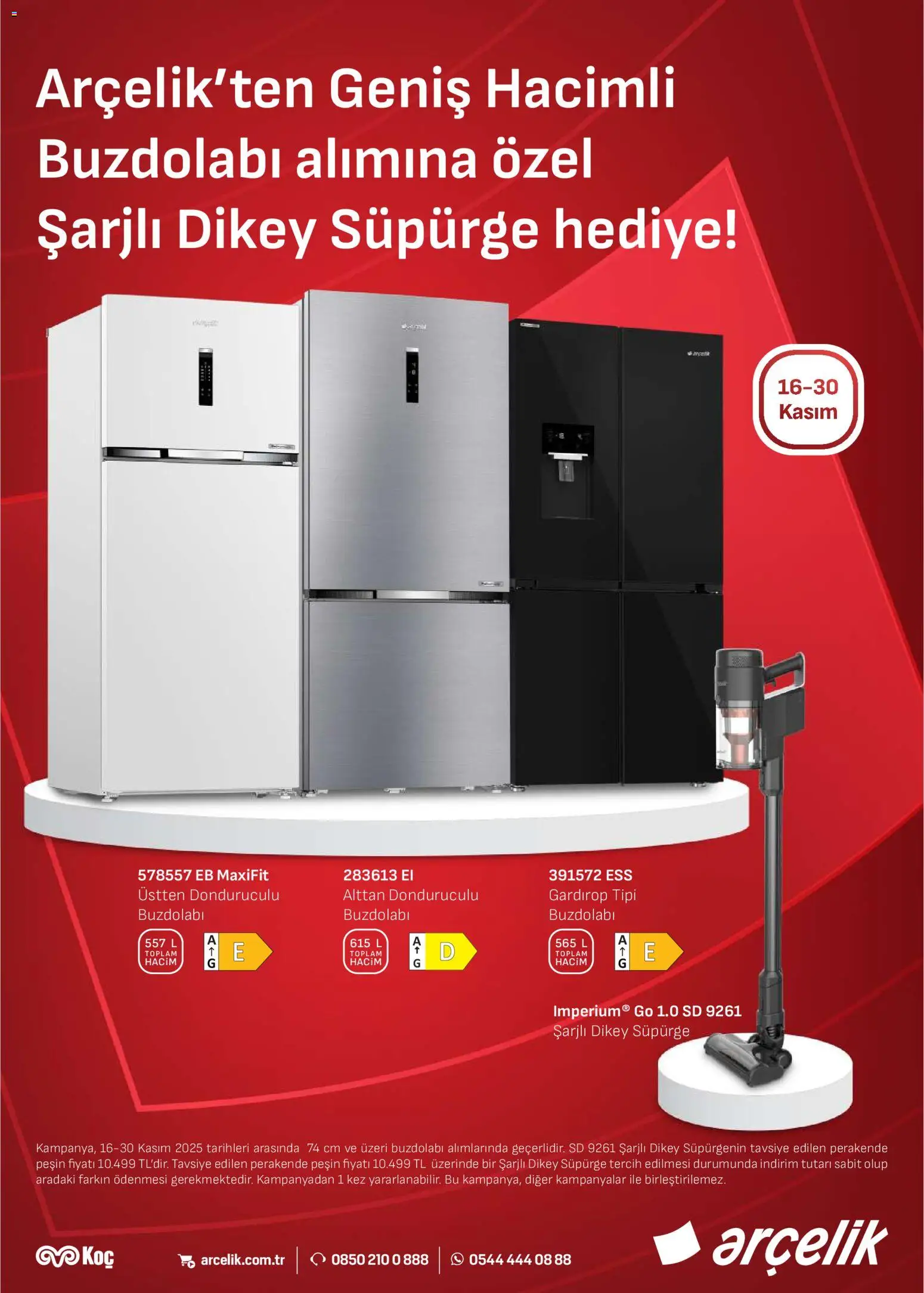 Arçelik Katalog - 16.11.2025 tarihinden itibaren geçerlidir | Sayfa: 5 | Ürünler: Gardırop, Buzdolabı