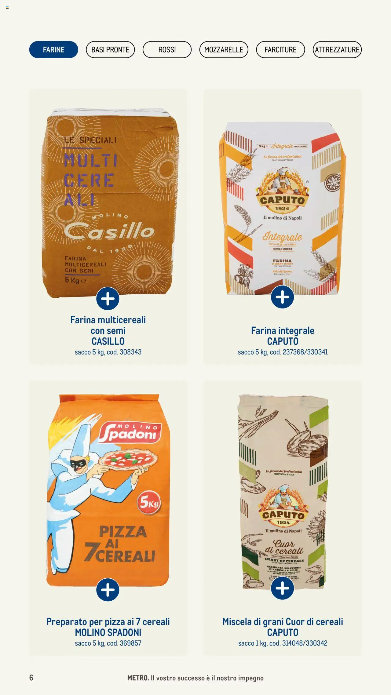 Volantino Metro del 08.05.2025 | Pagina: 6 | Prodotti: Pizza, Cereali, Farina, The