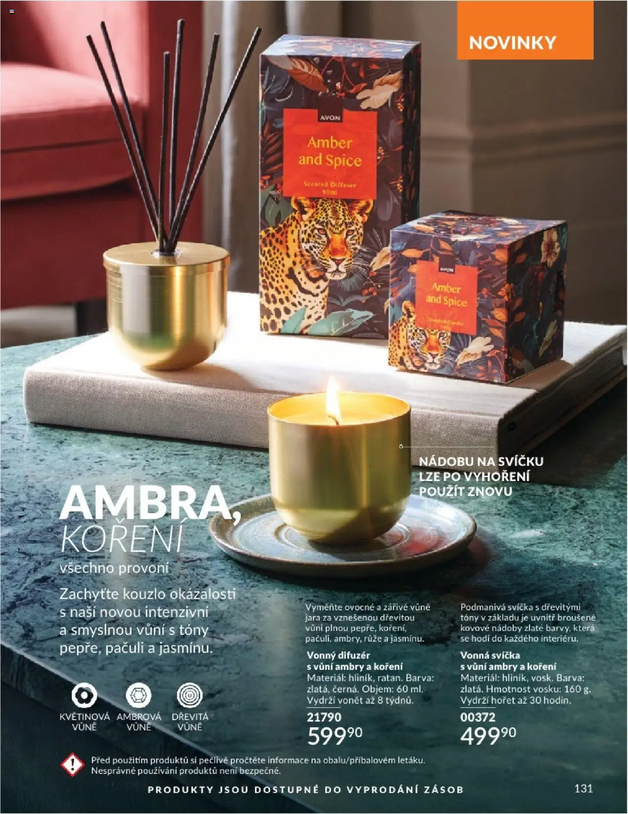 Avon katalog 8/2025 od 31.07.2025 | Strana: 131 | Produkty: Difuzér, Koření, Svíčka