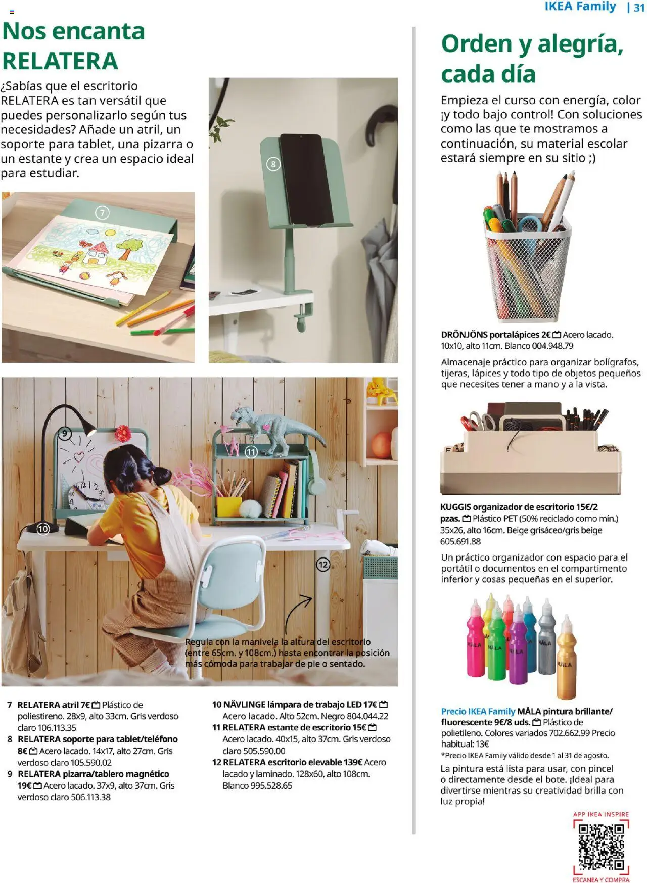Catálogo IKEA Family Mallorca │ válido desde el 01.07.2025 | Página: 31 | Productos: Té, Almacenaje, Estante, Lámpara