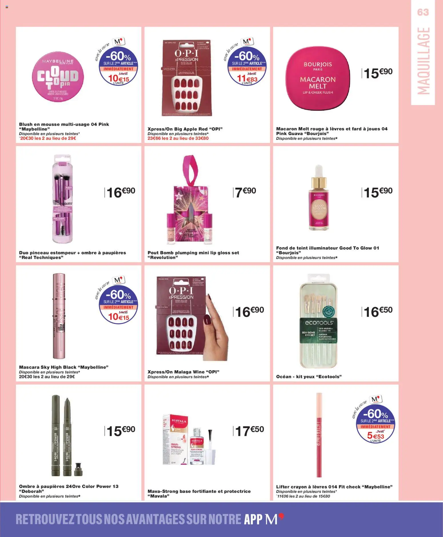 {H1} | Page: 63 | Produits: Maquillage, Blush, Pinceau, Mascara