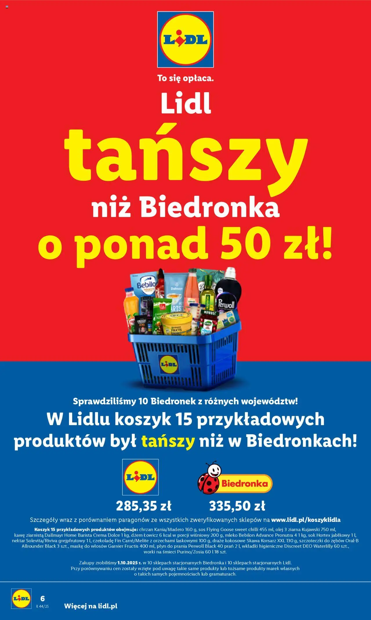 Lidl Katalog od 27.10.2025 | Strona: 10 | Produkty: Mleko Bebilon, Mleko, Olej, Detergent
