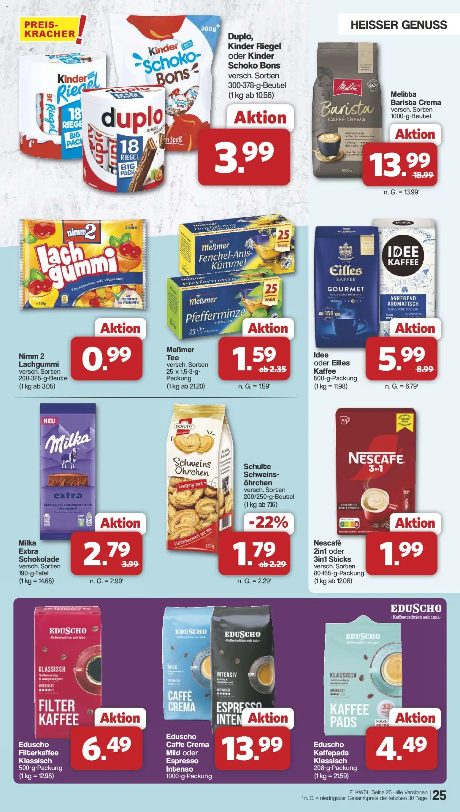 Famila Nordwest Prospekt 	 – gültig ab 29.12.2025 | Seite: 27 | Produkte: Melitta, Eilles kaffee, Messmer, Eduscho