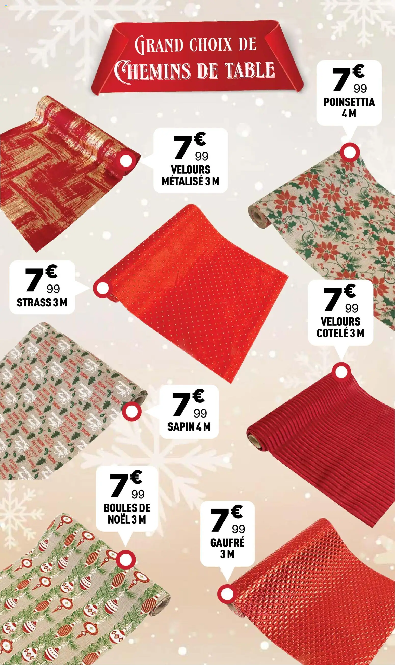 {H1} | Page: 8 | Produits: Poinsettia, Thon, Table