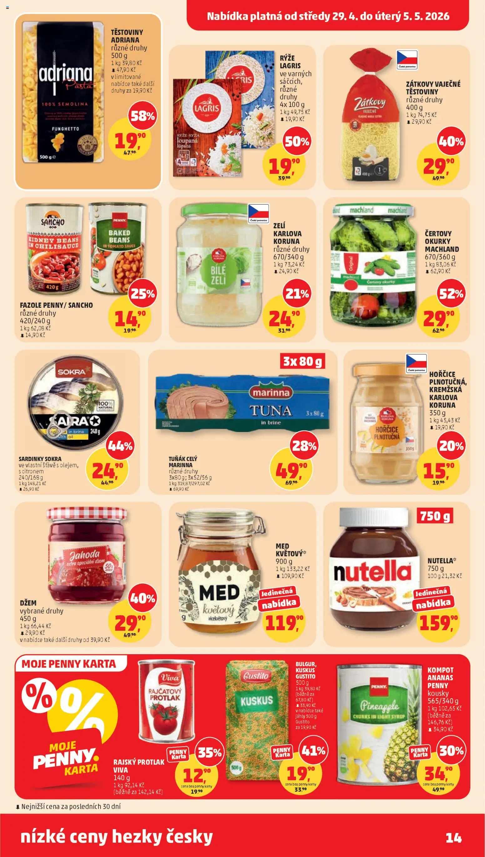 Penny Market leták od 29.04.2026 || 💥 Nezmeškejte TOP nabídky! | Česko