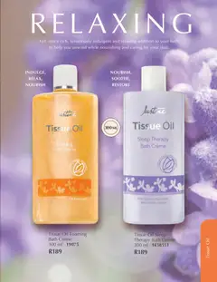 Justine specials catalogue – valid from 01.04.2026 | Page: 97 | Products: Tissue oil, Bath, Oil