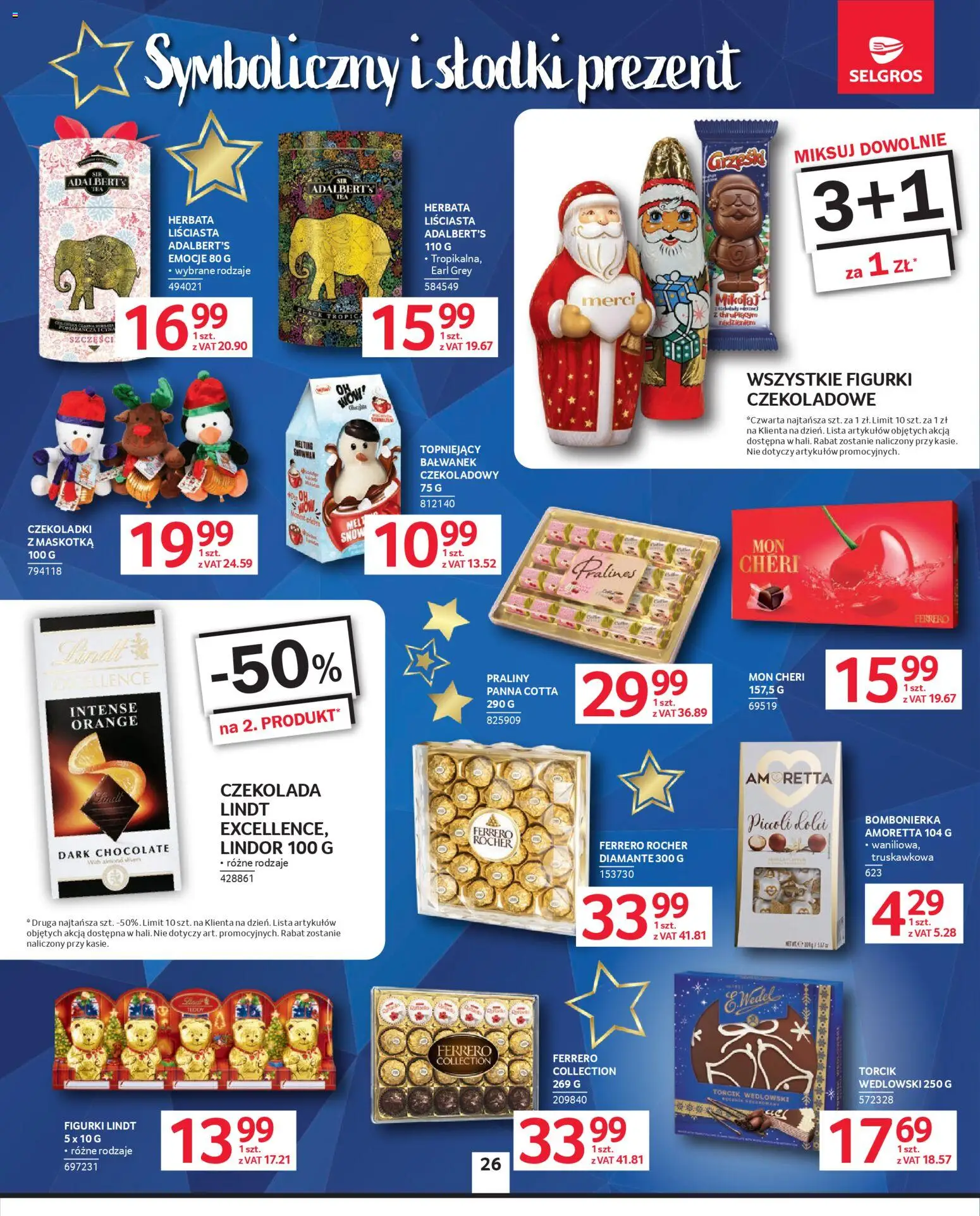 Selgros cash&carry Gazetka od 04.12.2025 | Strona: 26 | Produkty: Merci, Figurki, Torcik wedlowski, Ferrero rocher