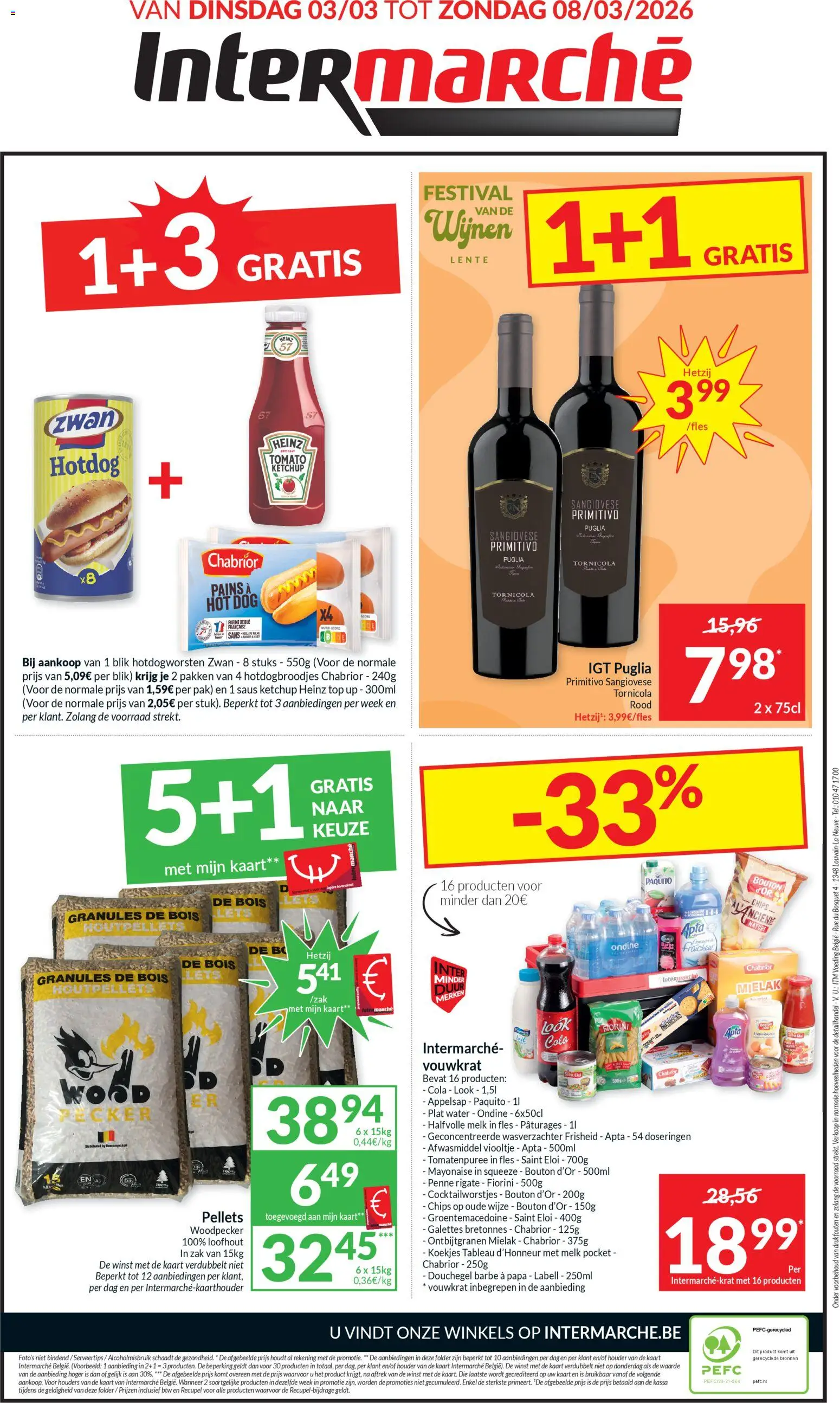 {H1} | Pagina: 14 | Producten: Halfvolle Melk, Zak, Keksajt, Kaart