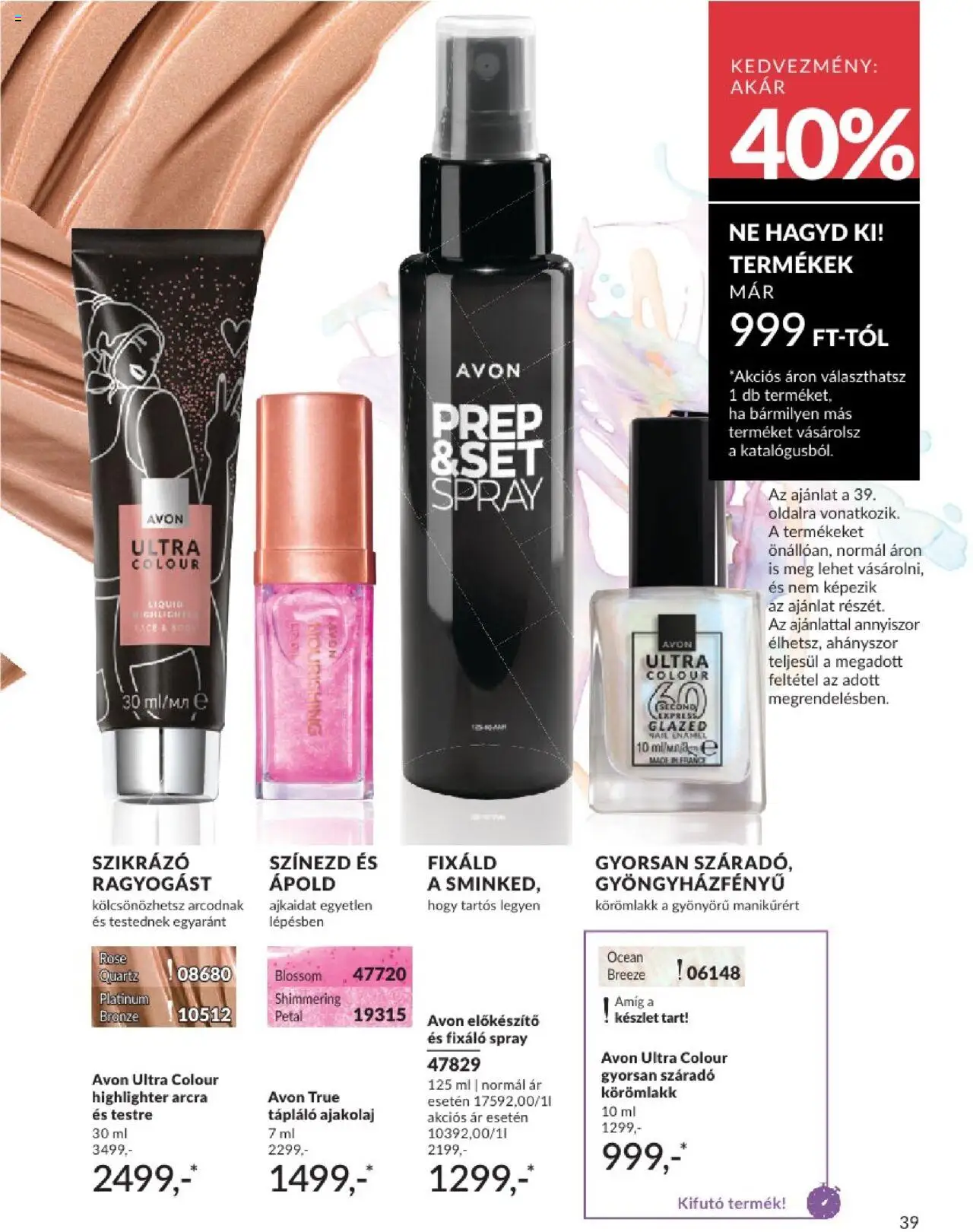 Avon akciós ujság - amely érvényes a következő dátumtól: 01.08.2025 | Oldal: 39