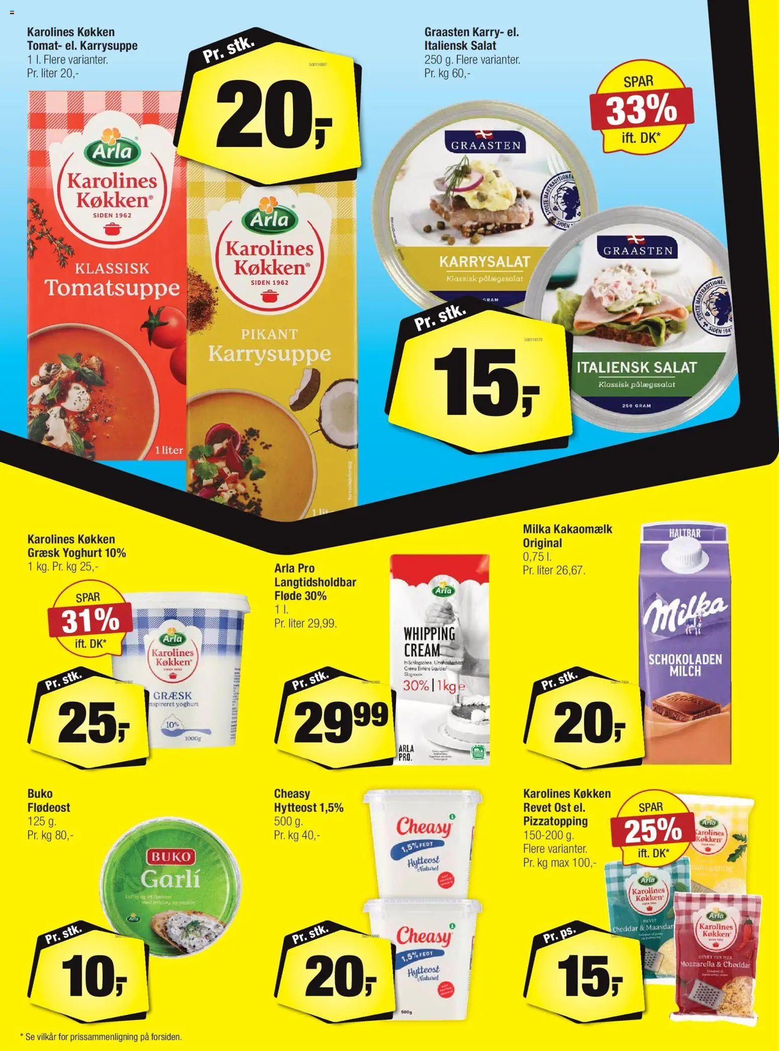 Calle tilbudsavis – gyldig fra 18.02.2026 | Side: 13 | Produkter: Ost, Cheddar, Mozzarella, Italiensk salat