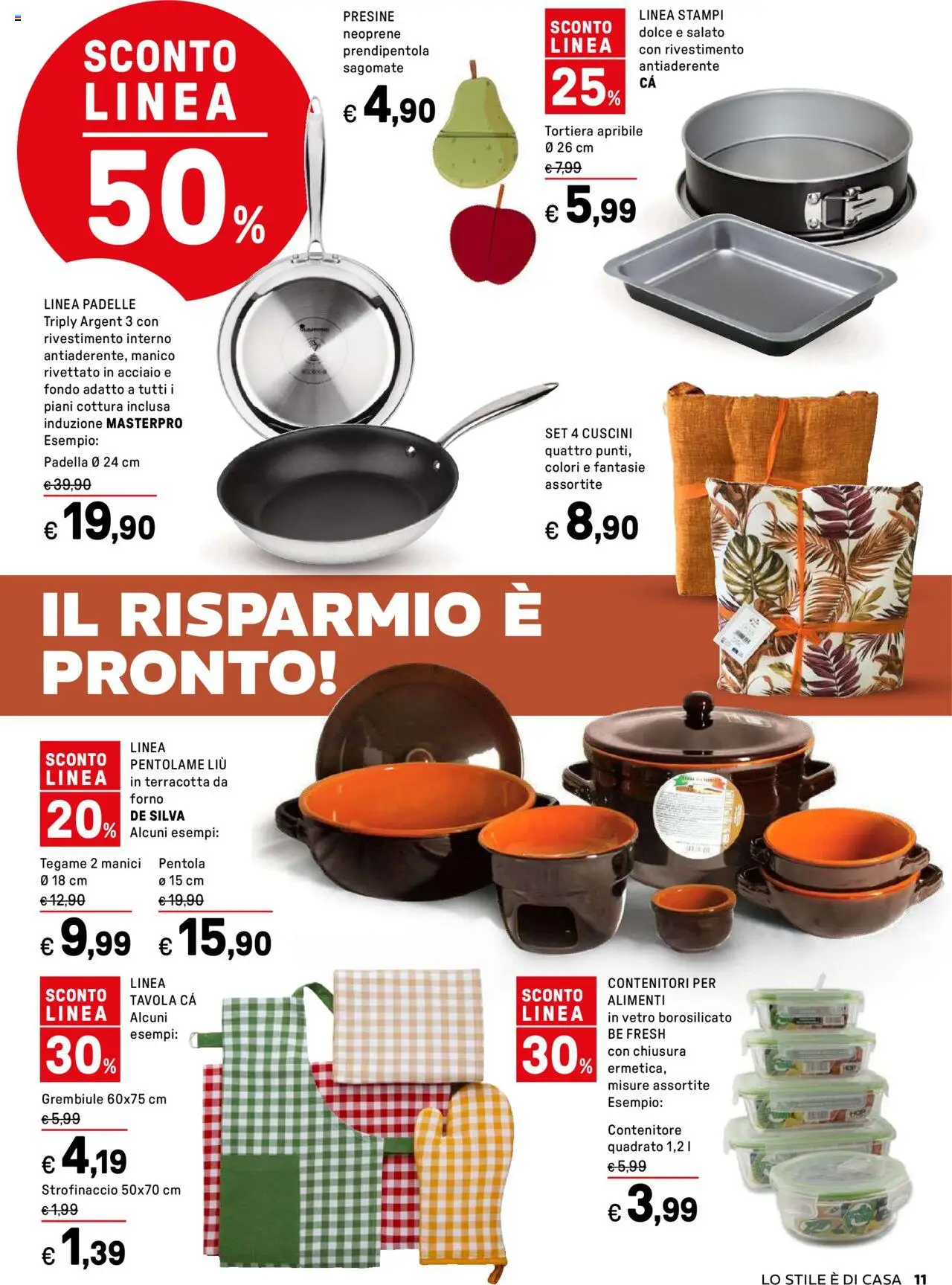 Volantino Iper del 13.10.2025 | Pagina: 11 | Prodotti: Tortiera, Padella, Forno, Grembiule