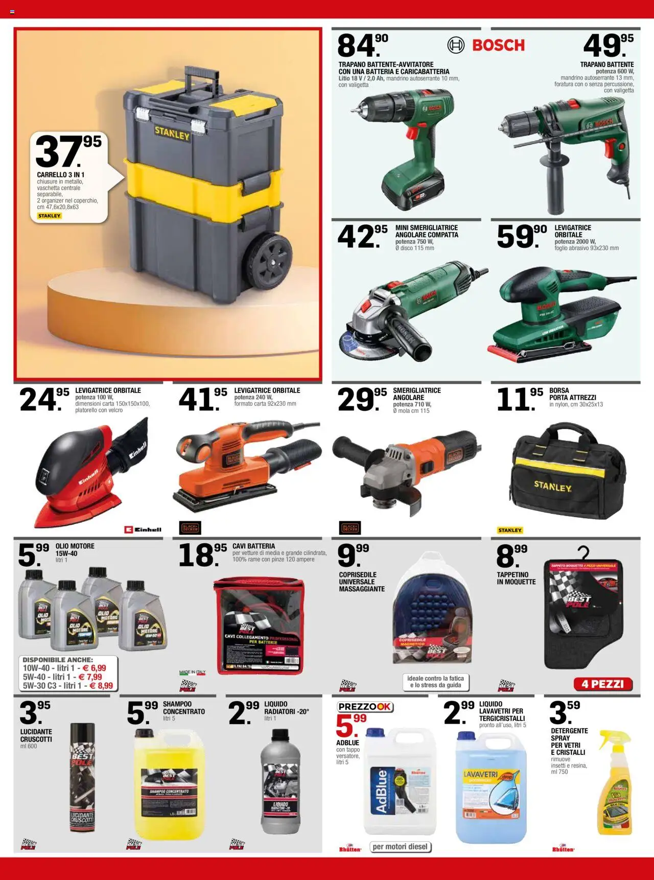 Volantino Brico OK del 10.07.2025 | Pagina: 6 | Prodotti: Olio motore, Detergente, Pinze, Valigetta