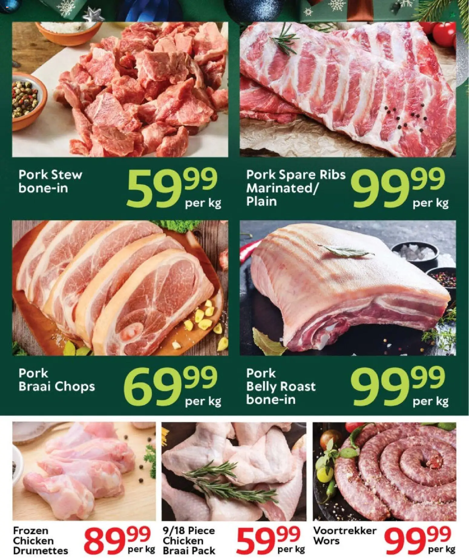 New Oxford Freshmarket catalogue – valid from 16.12.2025 | Page: 3 | Products: Ribs, Chicken, Pork